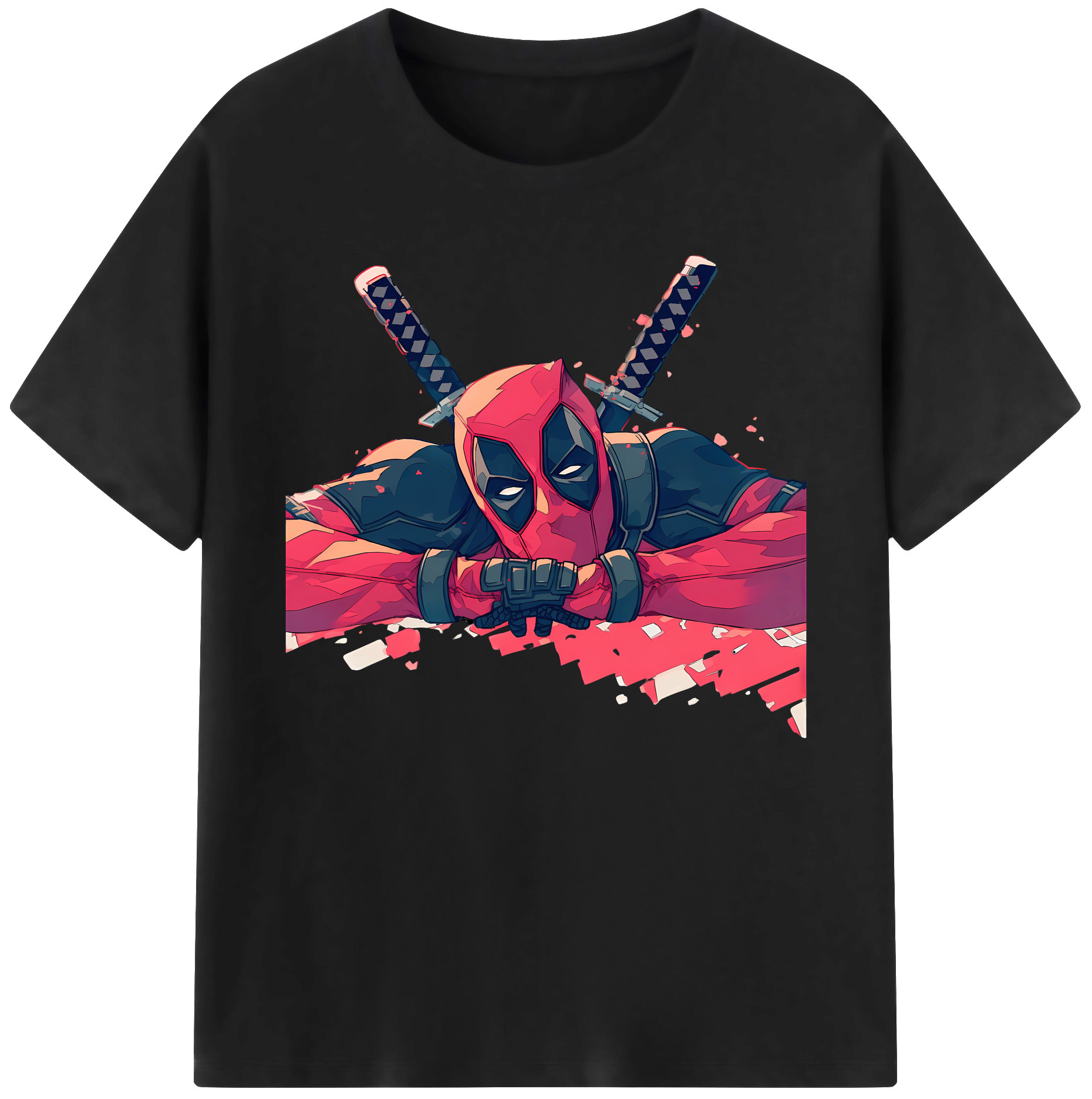 （画像用） Deadpool デッドプール 綿100％ メンズ半袖Tシャツ｜肌触りやわらか＆通気性