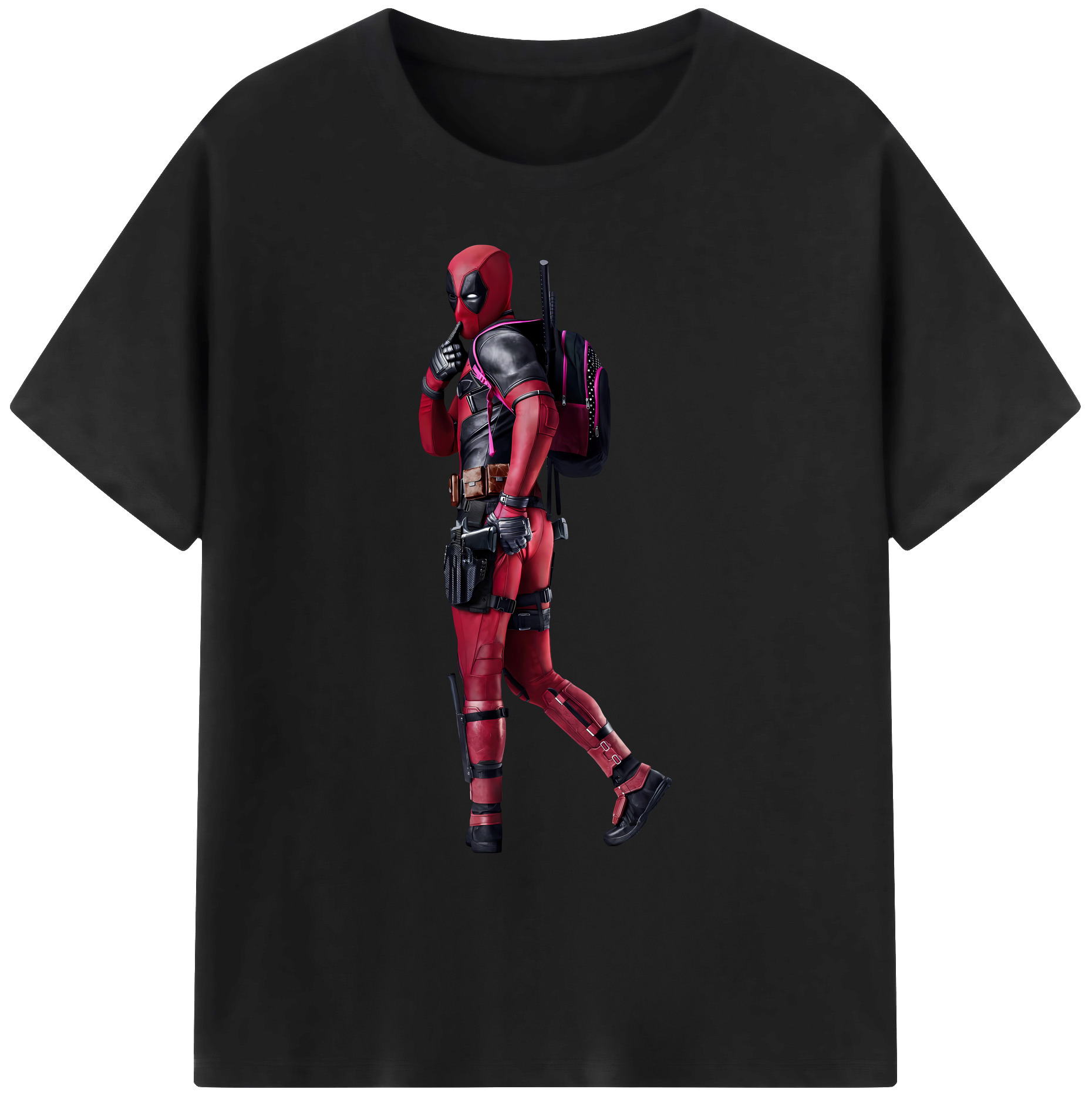 （画像用） Deadpool デッドプール 綿100％ メンズ半袖Tシャツ｜肌触りやわらか＆通気性