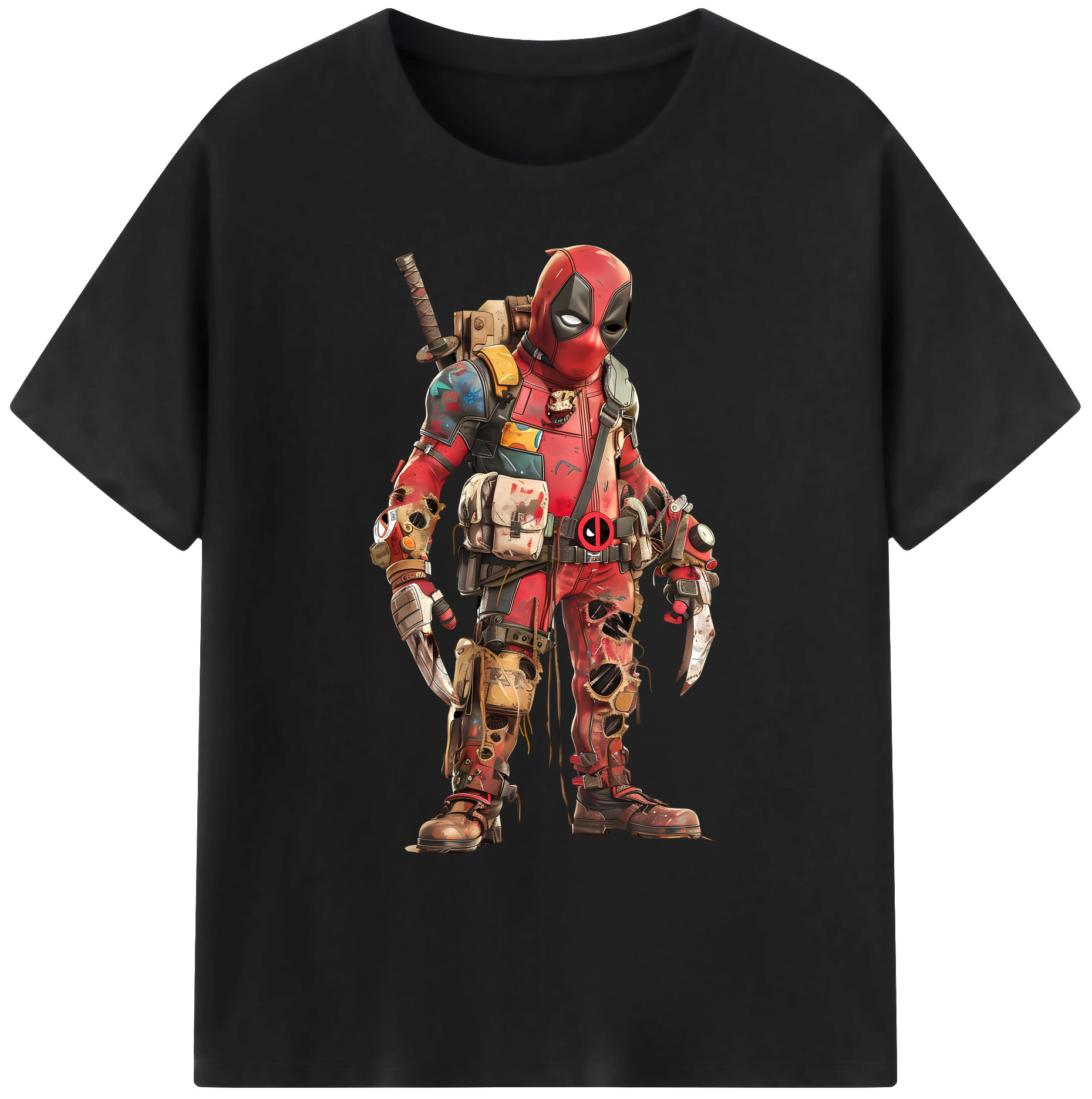 （画像用） Deadpool デッドプール 綿100％ メンズ半袖Tシャツ｜肌触りやわらか＆通気性