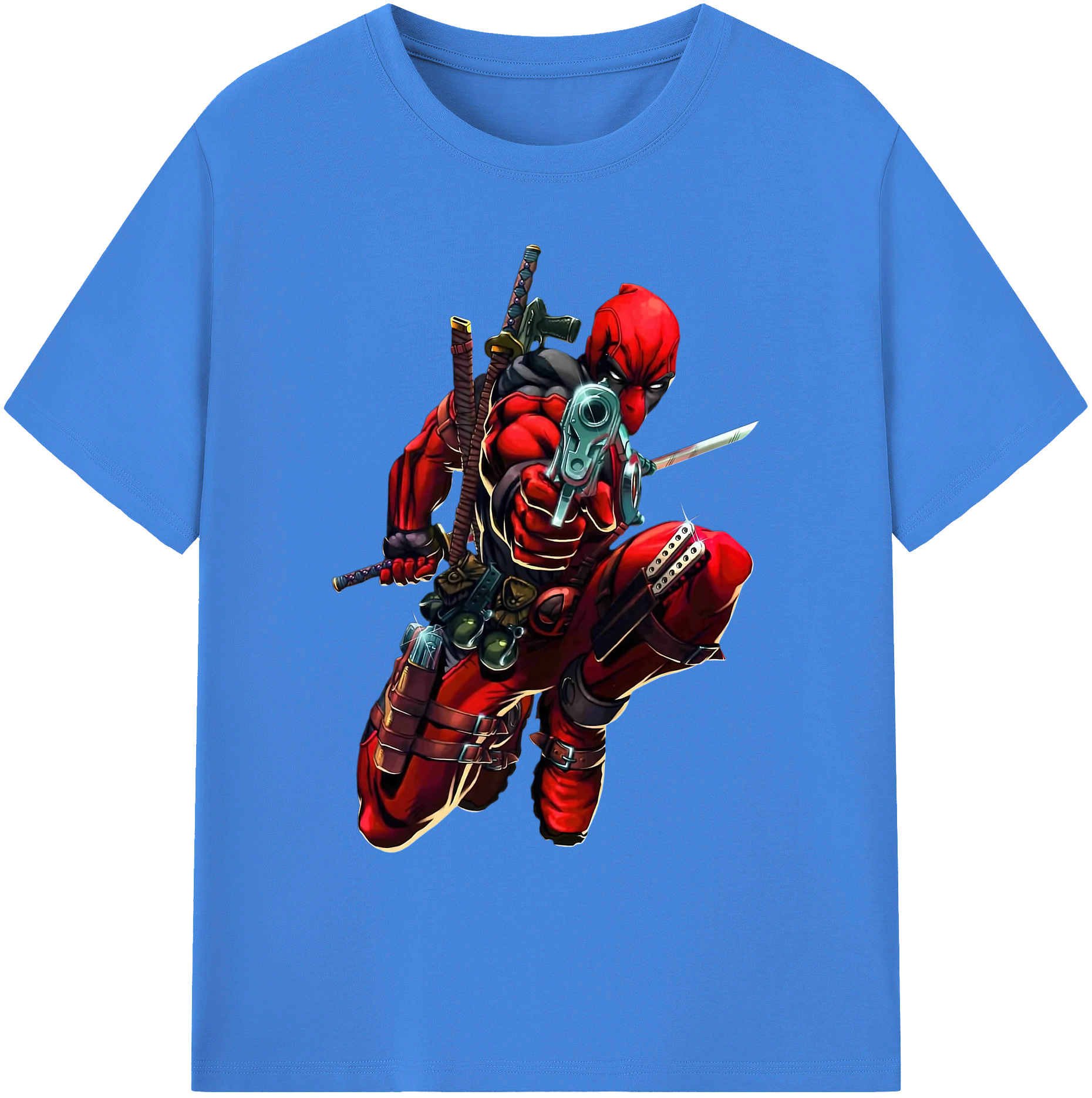（画像用） Deadpool デッドプール 綿100％ メンズ半袖Tシャツ｜肌触りやわらか＆通気性
