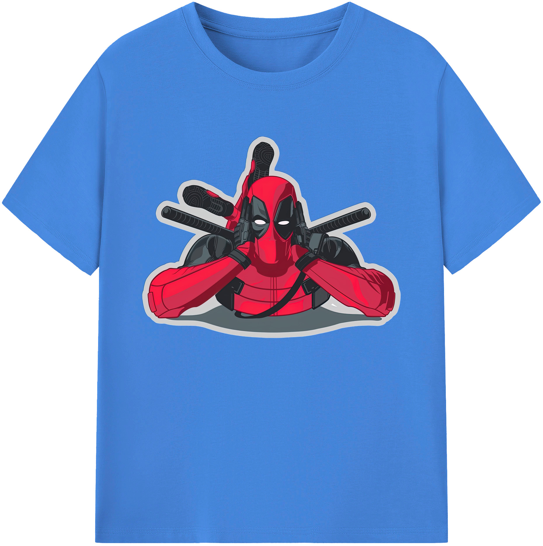 （画像用） Deadpool デッドプール 綿100％ メンズ半袖Tシャツ｜肌触りやわらか＆通気性