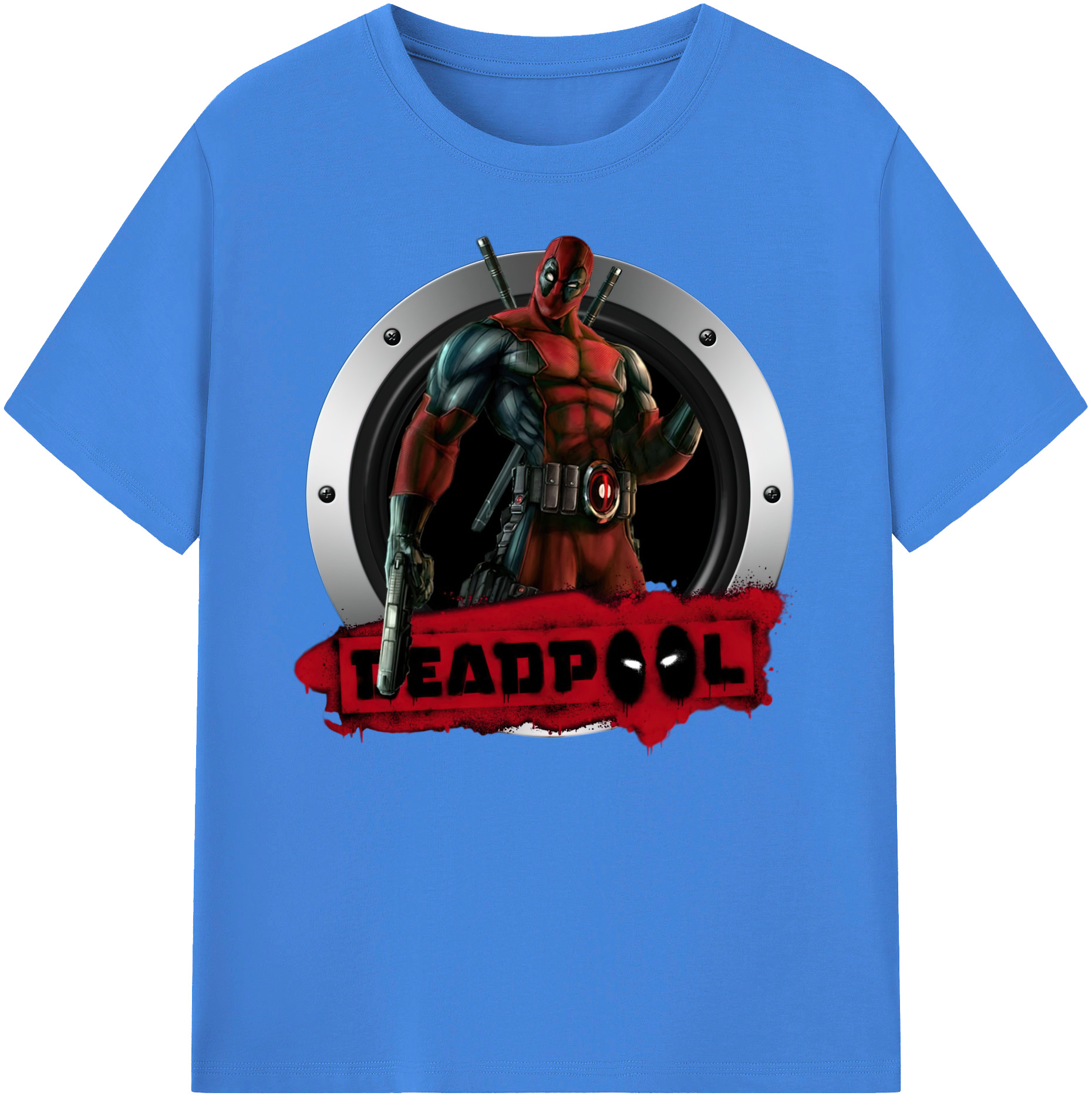 （画像用） Deadpool デッドプール 綿100％ メンズ半袖Tシャツ｜肌触りやわらか＆通気性