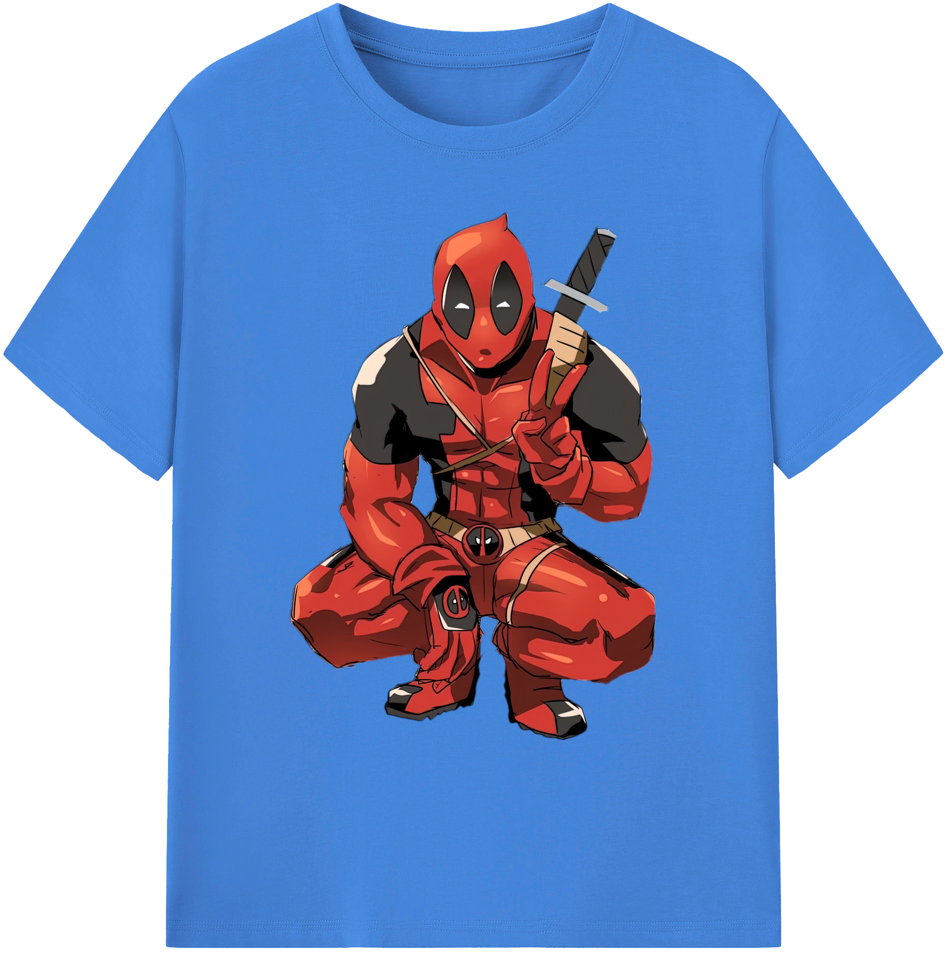 （画像用） Deadpool デッドプール 綿100％ メンズ半袖Tシャツ｜肌触りやわらか＆通気性