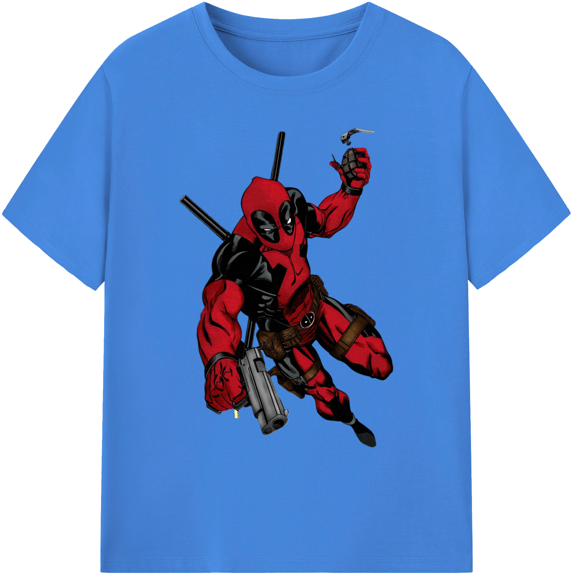 （画像用） Deadpool デッドプール 綿100％ メンズ半袖Tシャツ｜肌触りやわらか＆通気性