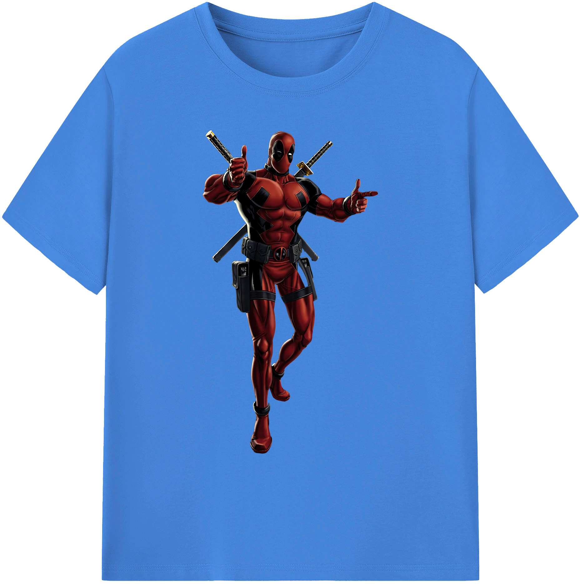 （画像用） Deadpool デッドプール 綿100％ メンズ半袖Tシャツ｜肌触りやわらか＆通気性