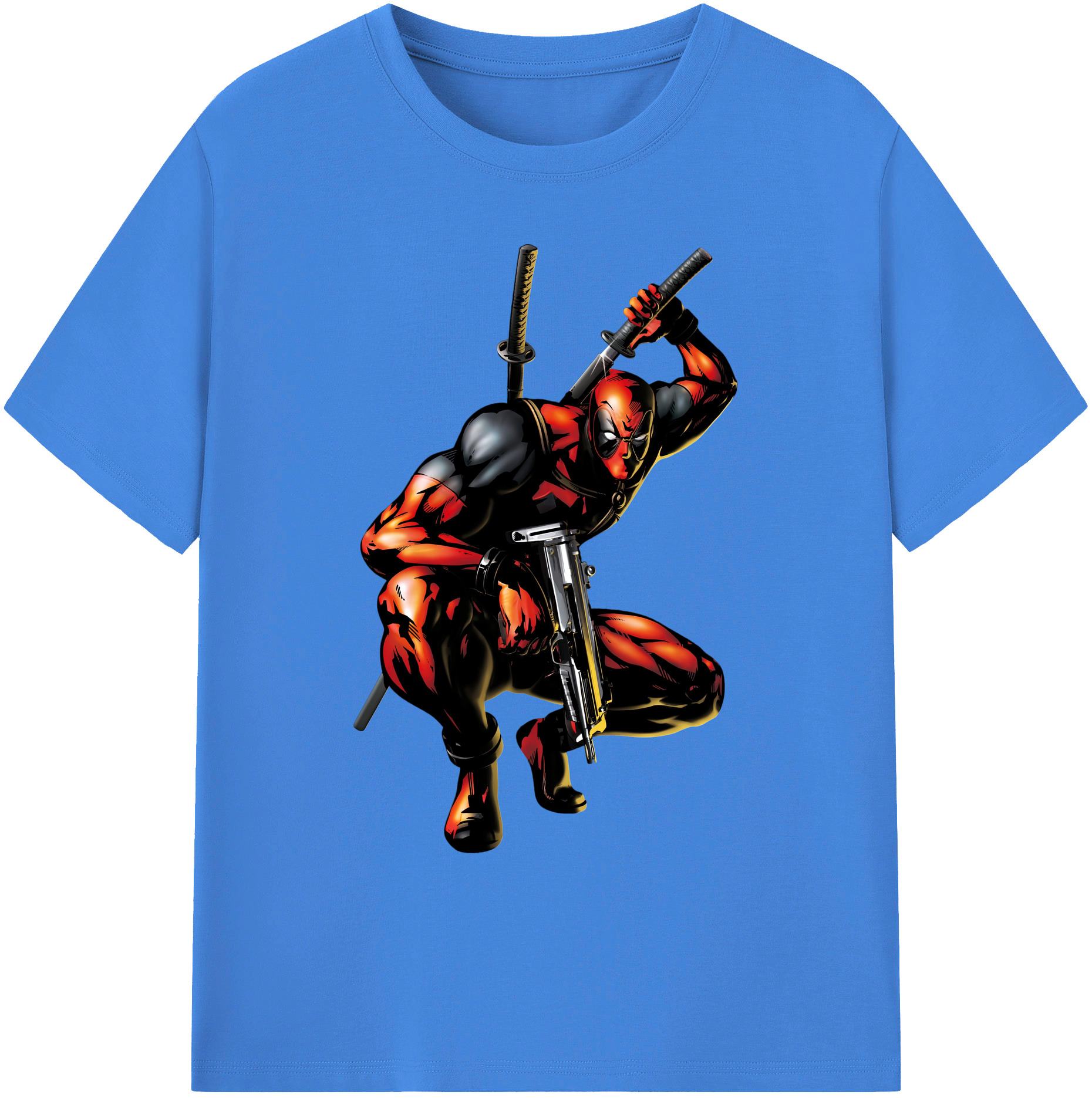 （画像用） Deadpool デッドプール 綿100％ メンズ半袖Tシャツ｜肌触りやわらか＆通気性