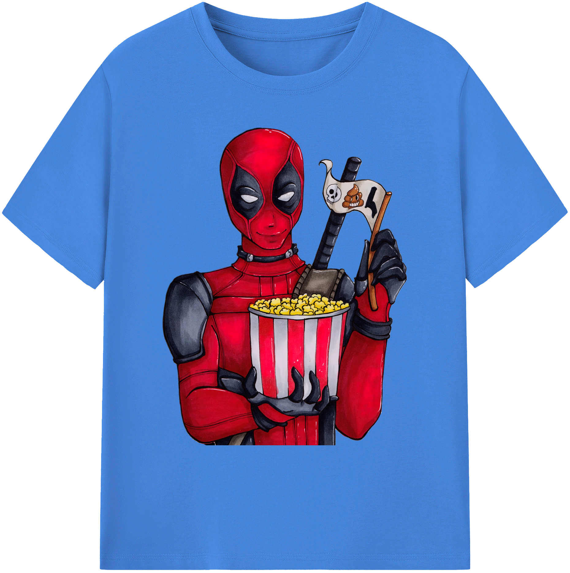 （画像用） Deadpool デッドプール 綿100％ メンズ半袖Tシャツ｜肌触りやわらか＆通気性