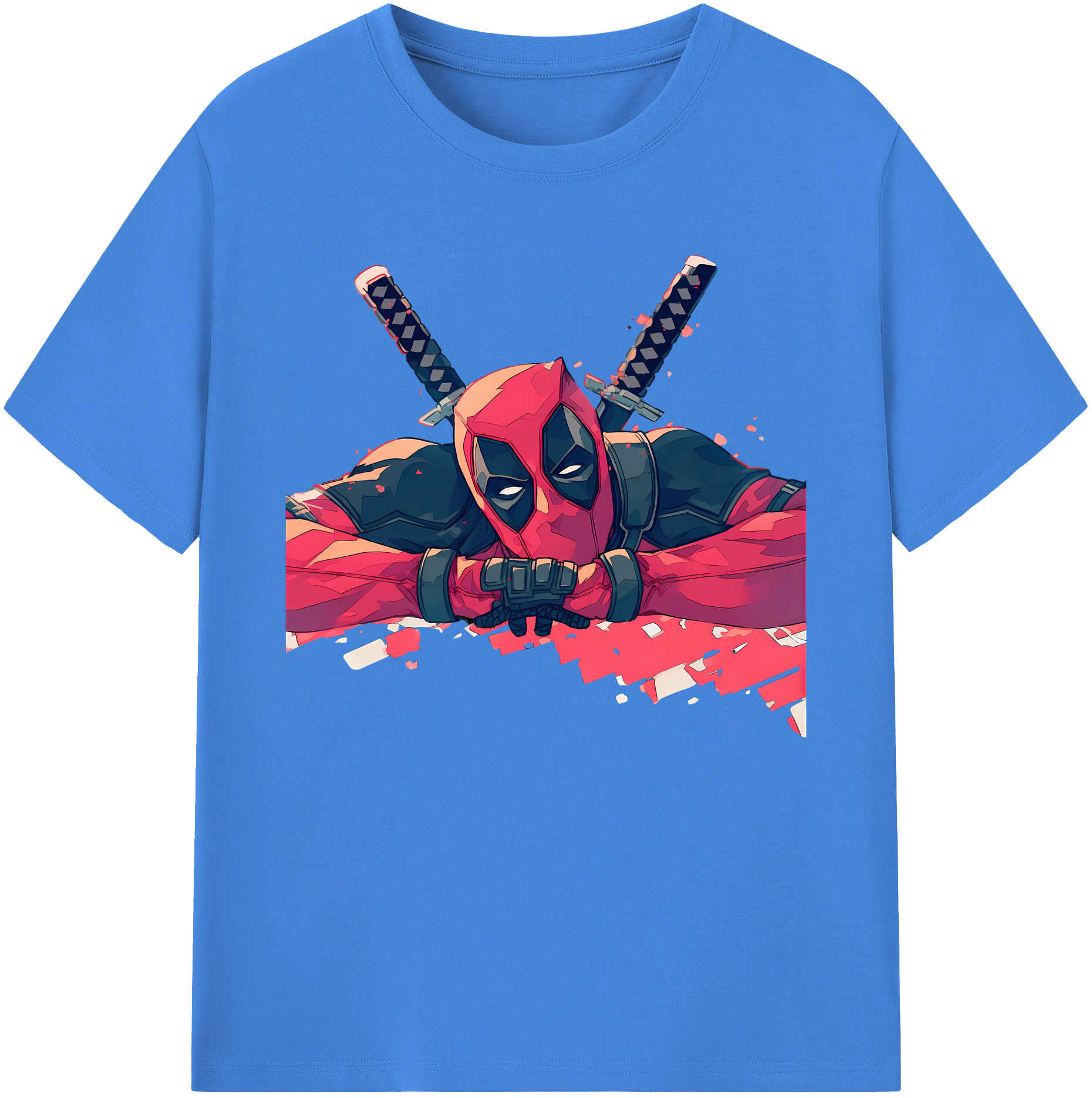 （画像用） Deadpool デッドプール 綿100％ メンズ半袖Tシャツ｜肌触りやわらか＆通気性