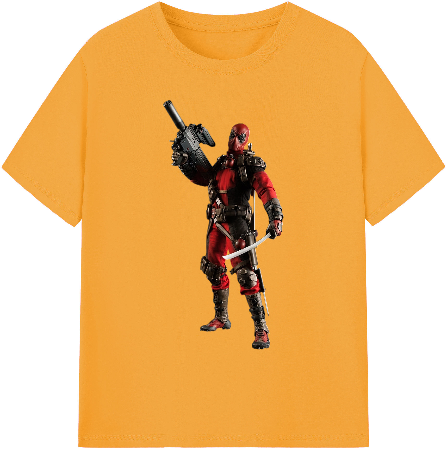 （画像用） Deadpool デッドプール 綿100％ メンズ半袖Tシャツ｜肌触りやわらか＆通気性