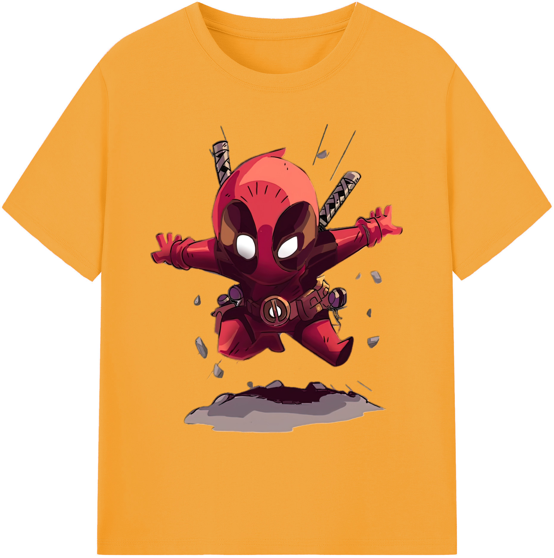 （画像用） Deadpool デッドプール 綿100％ メンズ半袖Tシャツ｜肌触りやわらか＆通気性