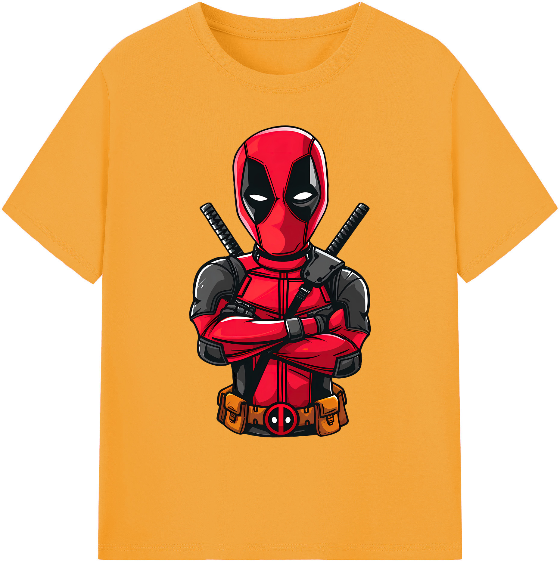 （画像用） Deadpool デッドプール 綿100％ メンズ半袖Tシャツ｜肌触りやわらか＆通気性