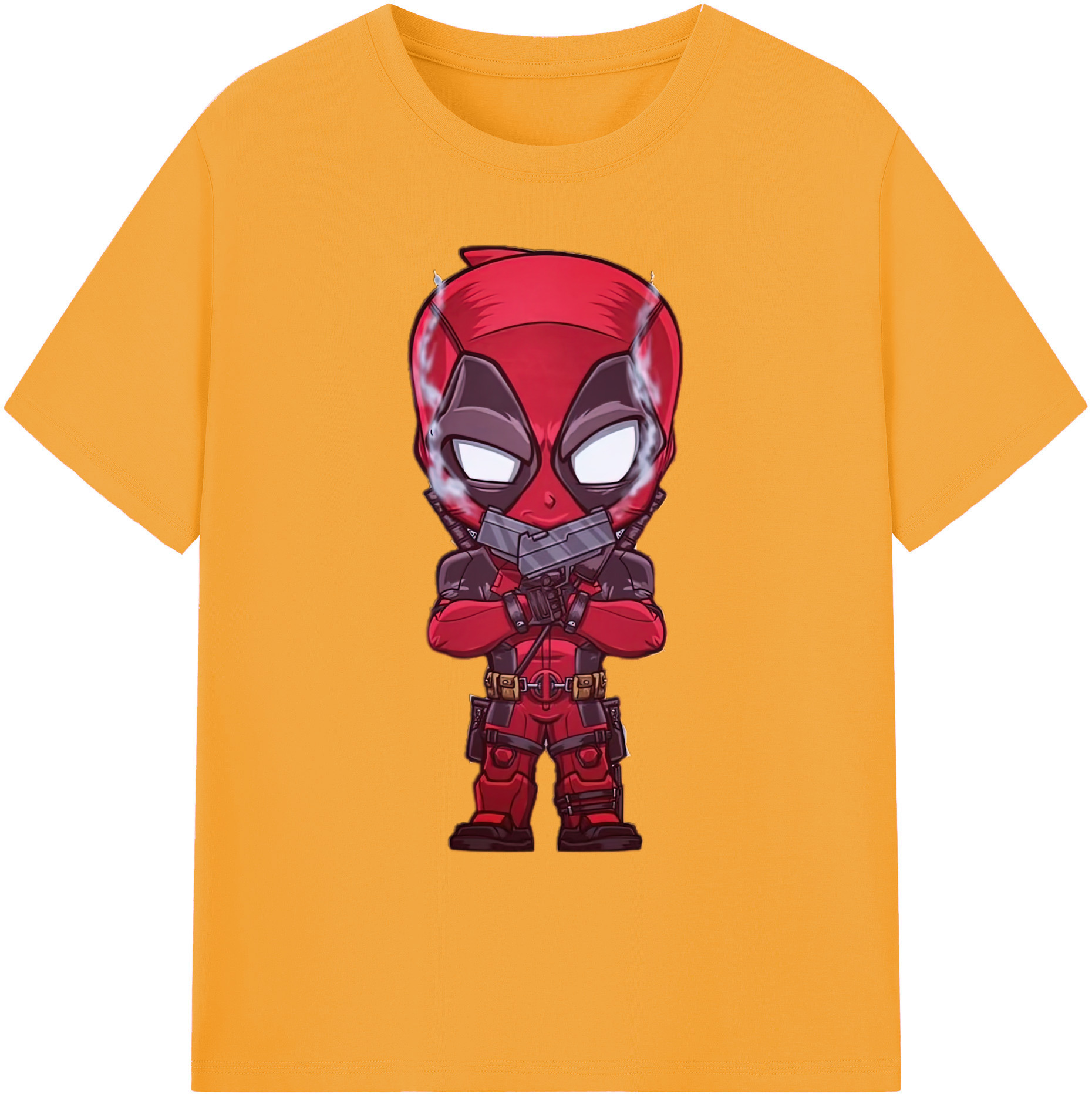 （画像用） Deadpool デッドプール 綿100％ メンズ半袖Tシャツ｜肌触りやわらか＆通気性