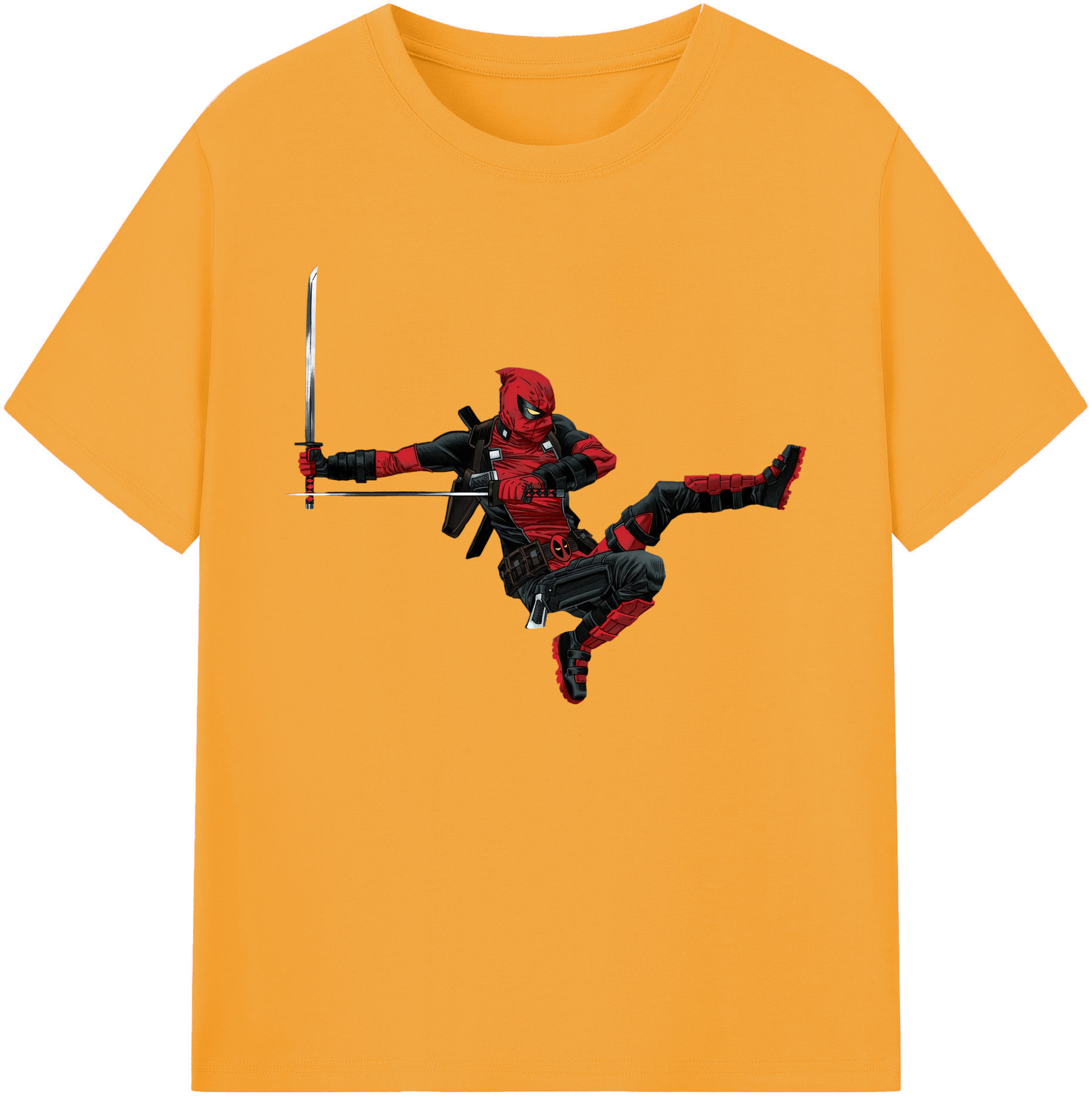 （画像用） Deadpool デッドプール 綿100％ メンズ半袖Tシャツ｜肌触りやわらか＆通気性