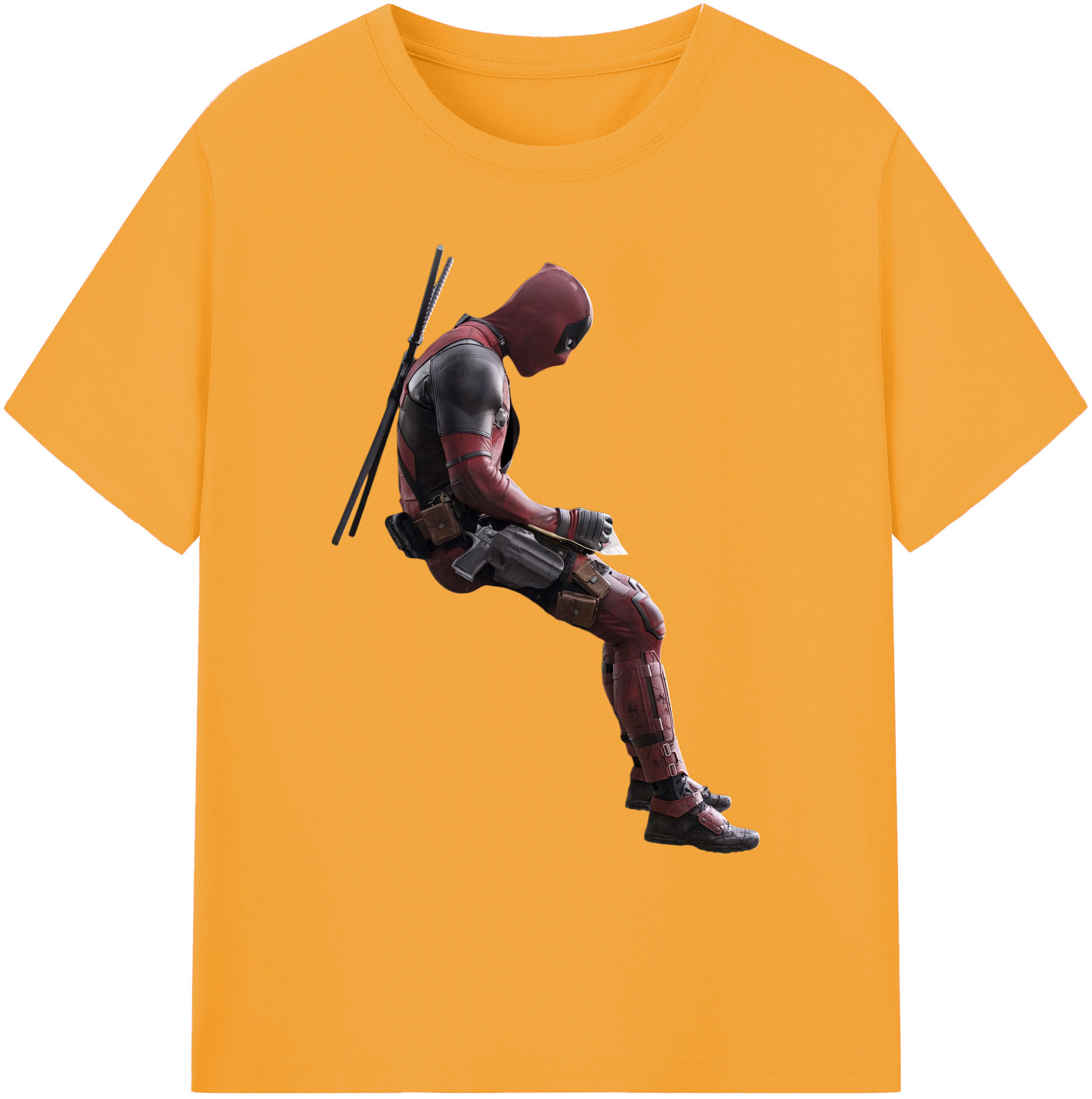 （画像用） Deadpool デッドプール 綿100％ メンズ半袖Tシャツ｜肌触りやわらか＆通気性