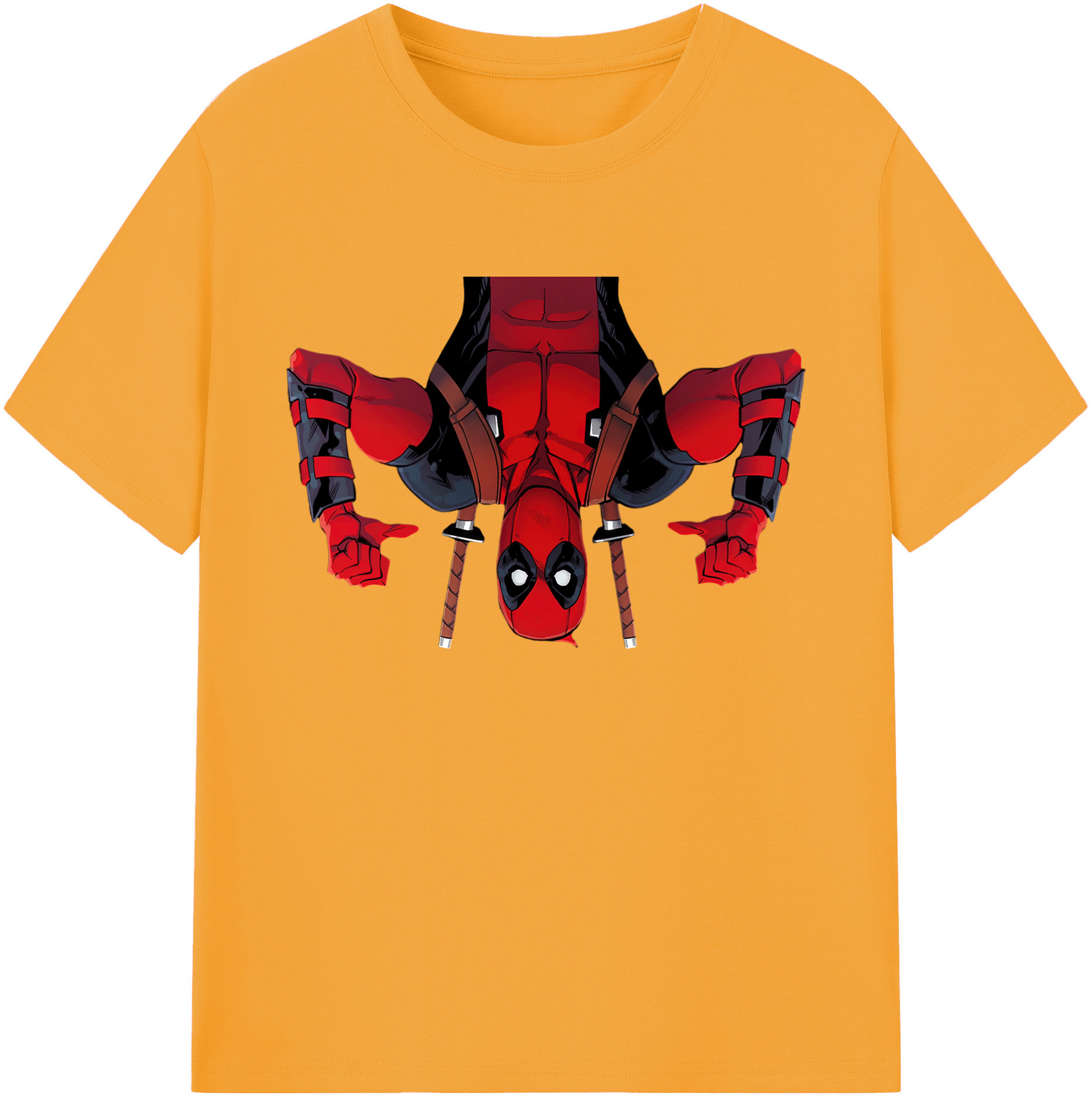 （画像用） Deadpool デッドプール 綿100％ メンズ半袖Tシャツ｜肌触りやわらか＆通気性