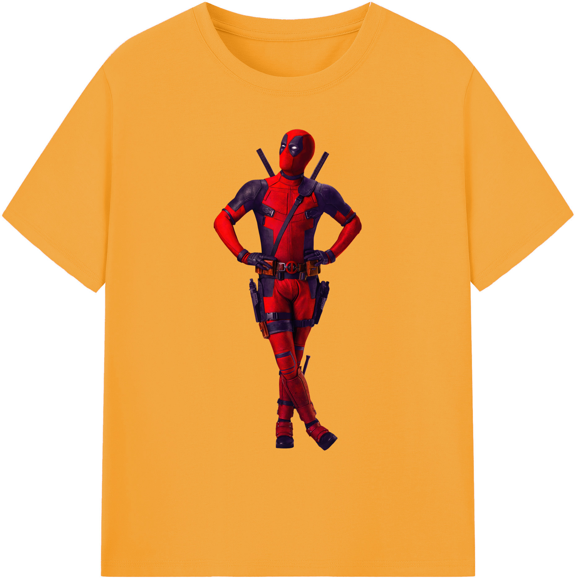 （画像用） Deadpool デッドプール 綿100％ メンズ半袖Tシャツ｜肌触りやわらか＆通気性