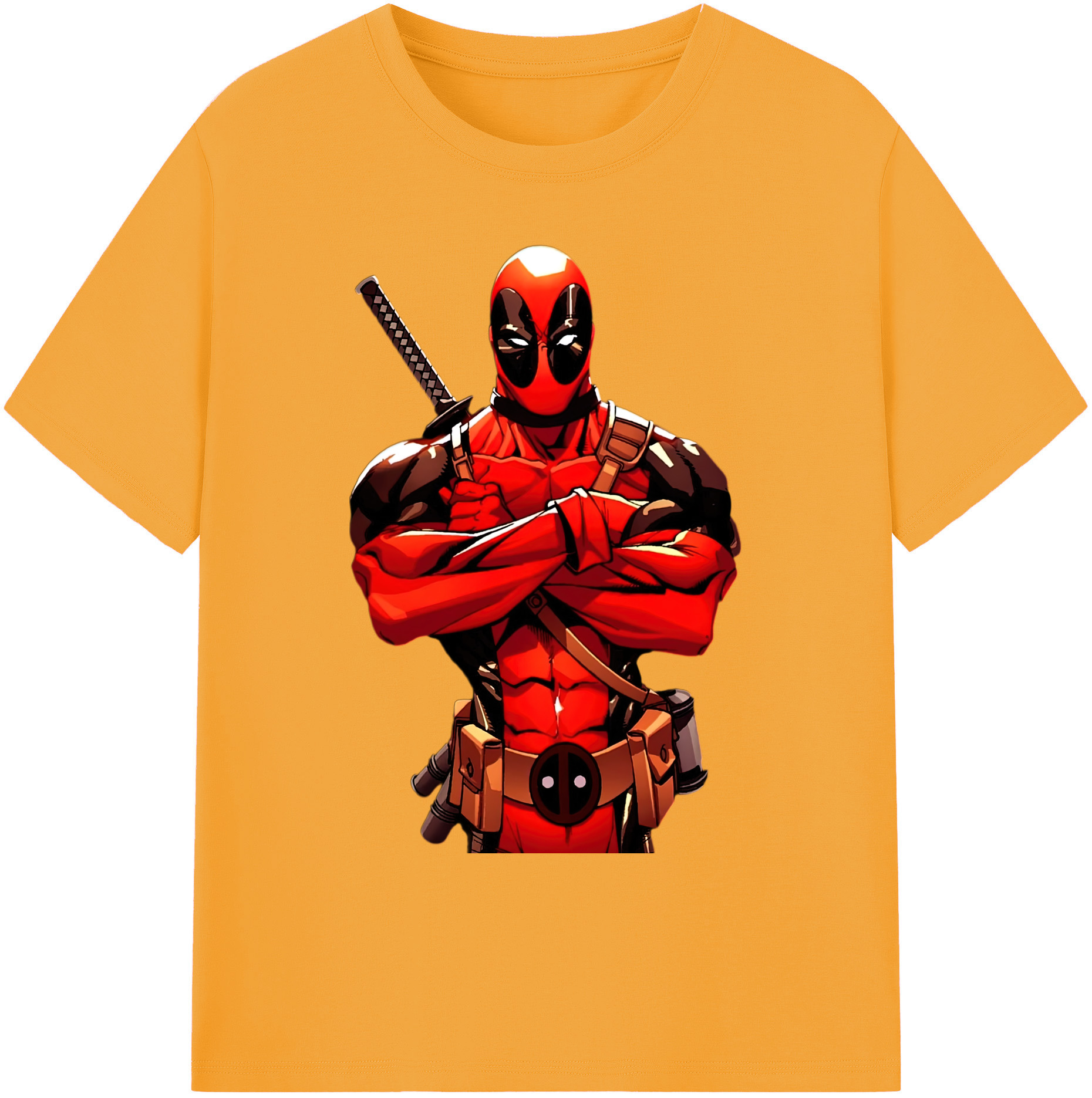（画像用） Deadpool デッドプール 綿100％ メンズ半袖Tシャツ｜肌触りやわらか＆通気性
