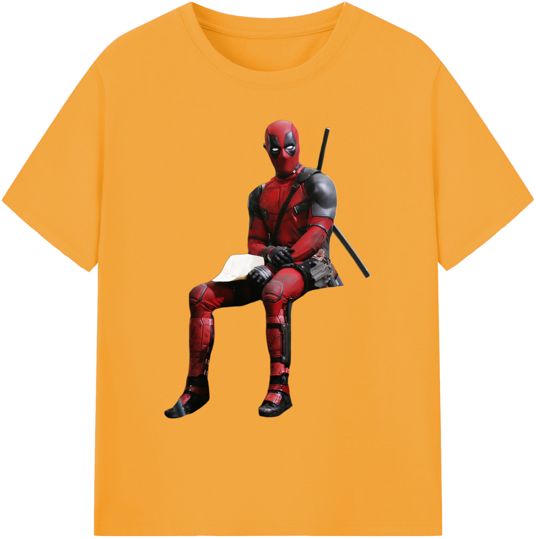 （画像用） Deadpool デッドプール 綿100％ メンズ半袖Tシャツ｜肌触りやわらか＆通気性