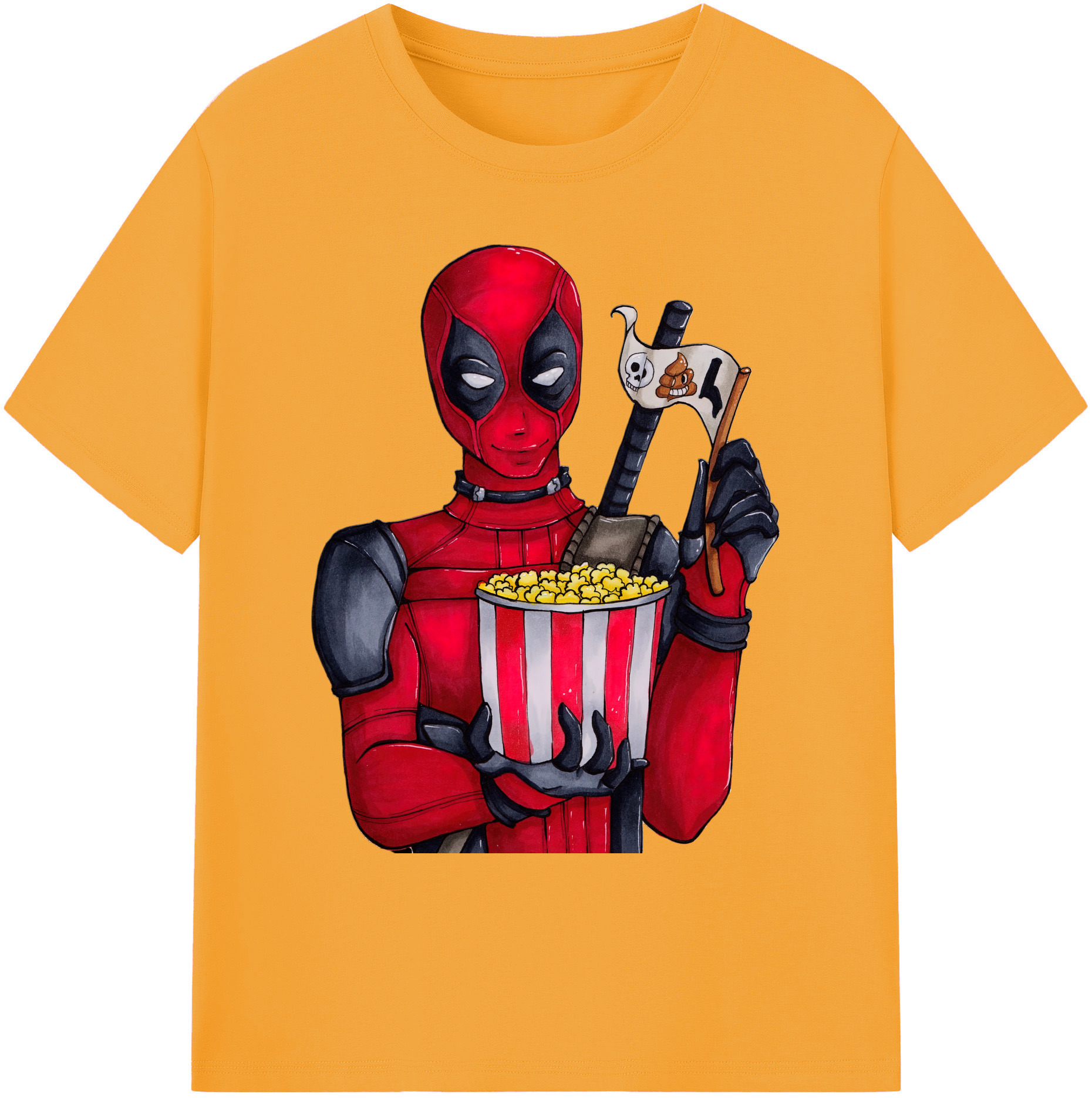 （画像用） Deadpool デッドプール 綿100％ メンズ半袖Tシャツ｜肌触りやわらか＆通気性