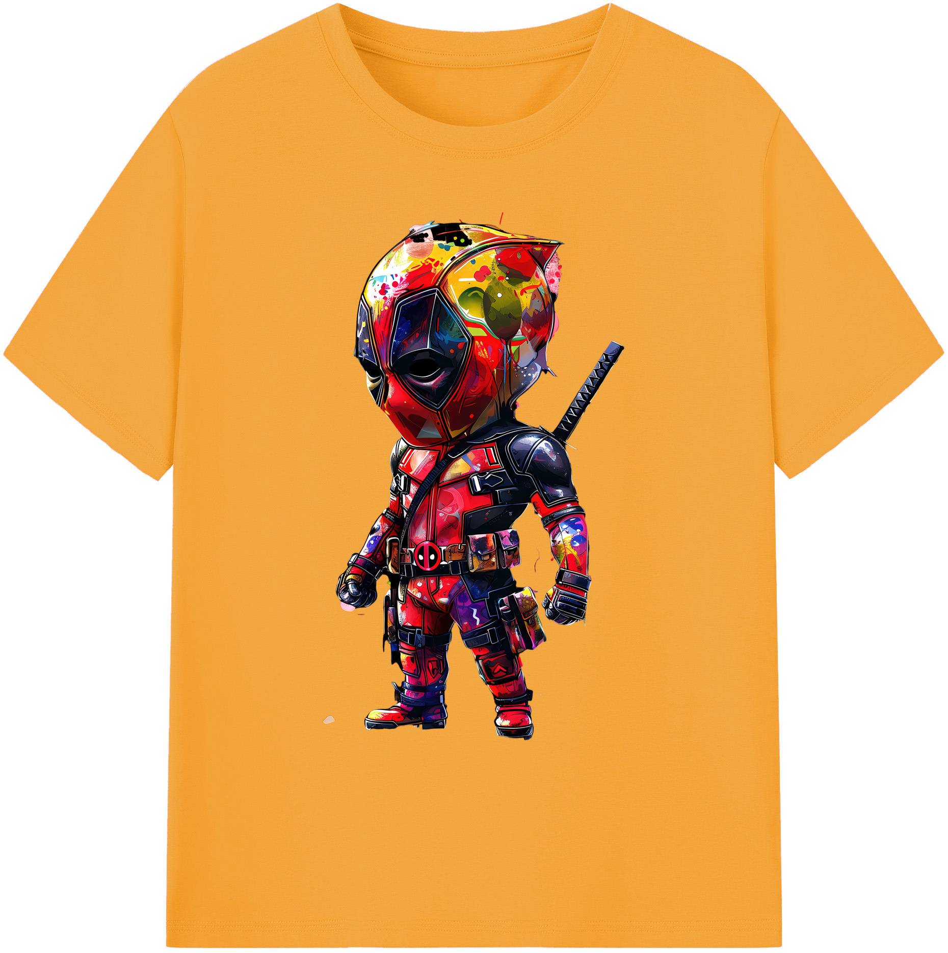 （画像用） Deadpool デッドプール 綿100％ メンズ半袖Tシャツ｜肌触りやわらか＆通気性