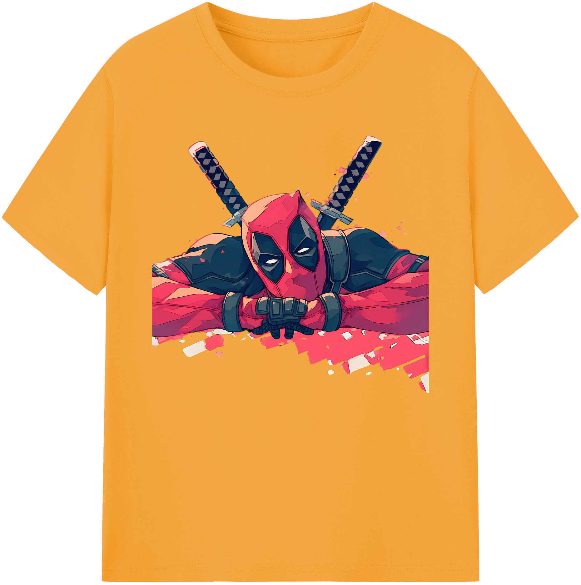 （画像用） Deadpool デッドプール 綿100％ メンズ半袖Tシャツ｜肌触りやわらか＆通気性