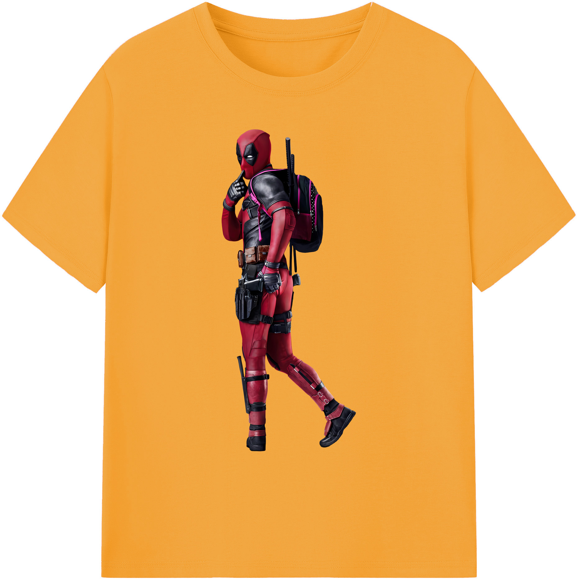 （画像用） Deadpool デッドプール 綿100％ メンズ半袖Tシャツ｜肌触りやわらか＆通気性
