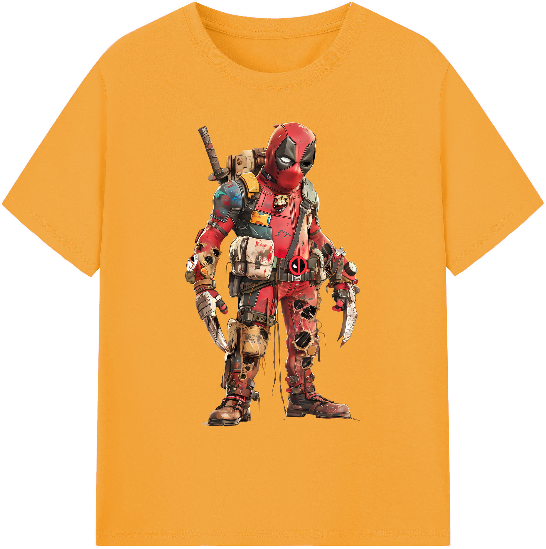 （画像用） Deadpool デッドプール 綿100％ メンズ半袖Tシャツ｜肌触りやわらか＆通気性