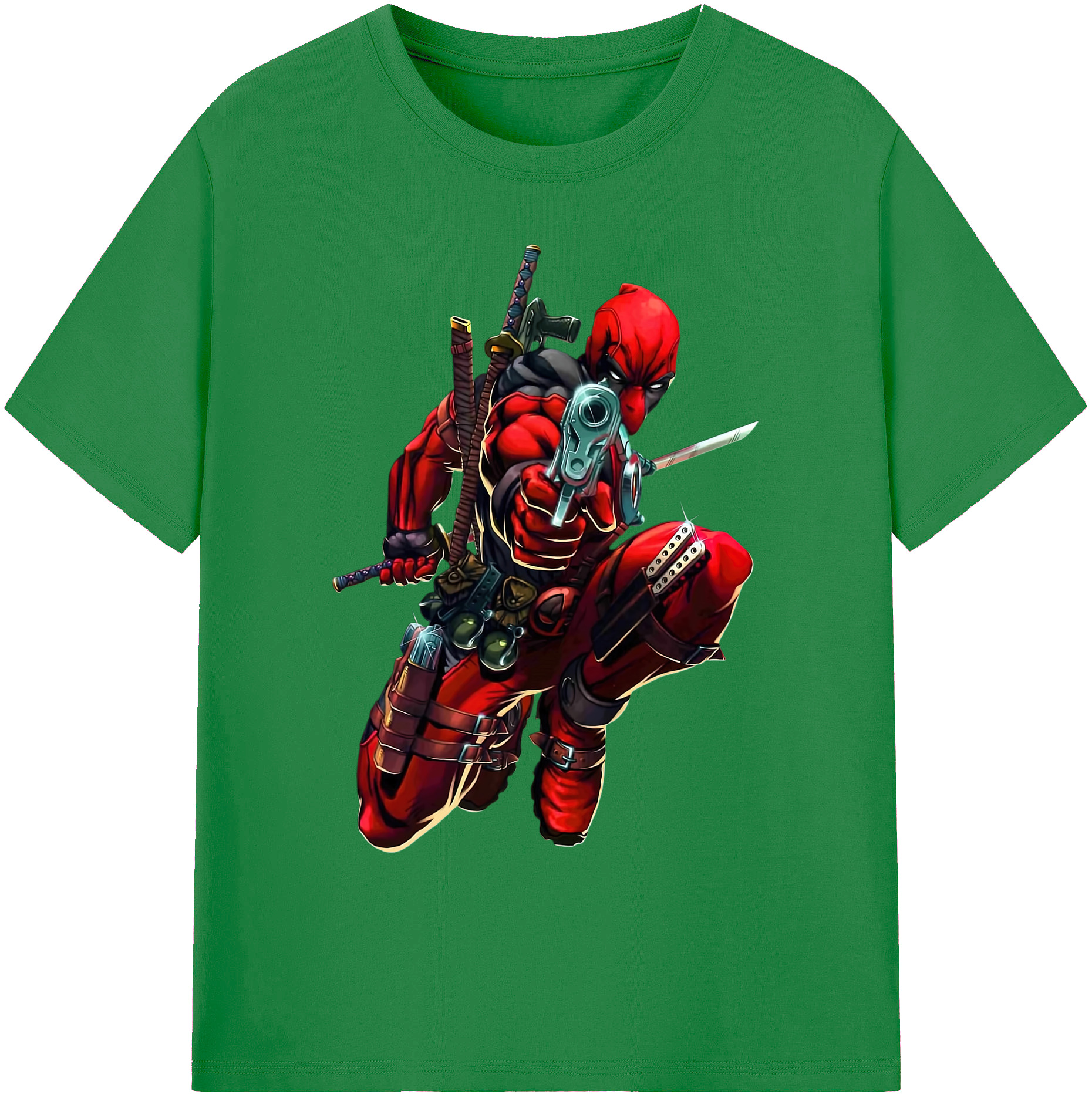 （画像用） Deadpool デッドプール 綿100％ メンズ半袖Tシャツ｜肌触りやわらか＆通気性