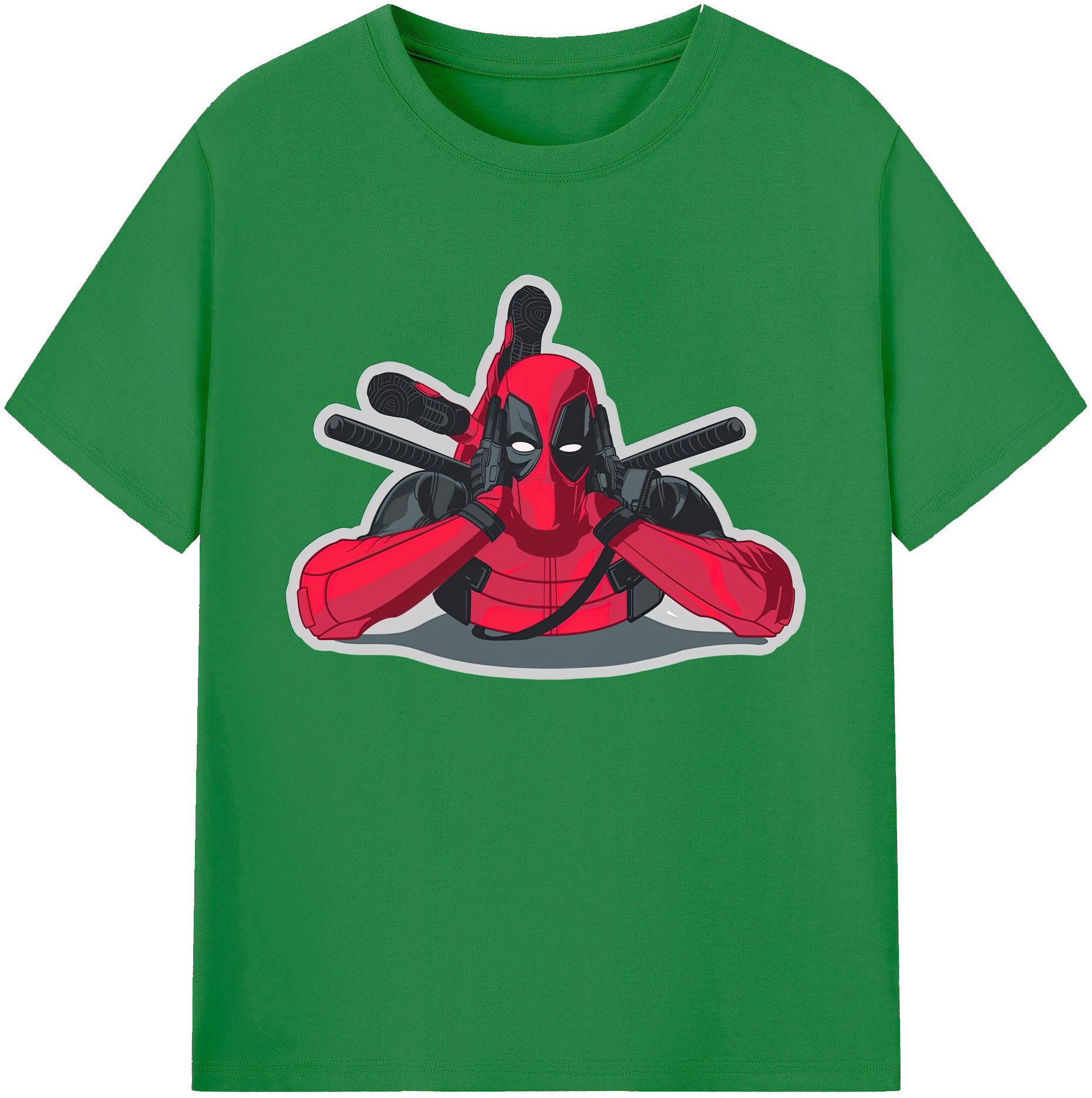 （画像用） Deadpool デッドプール 綿100％ メンズ半袖Tシャツ｜肌触りやわらか＆通気性