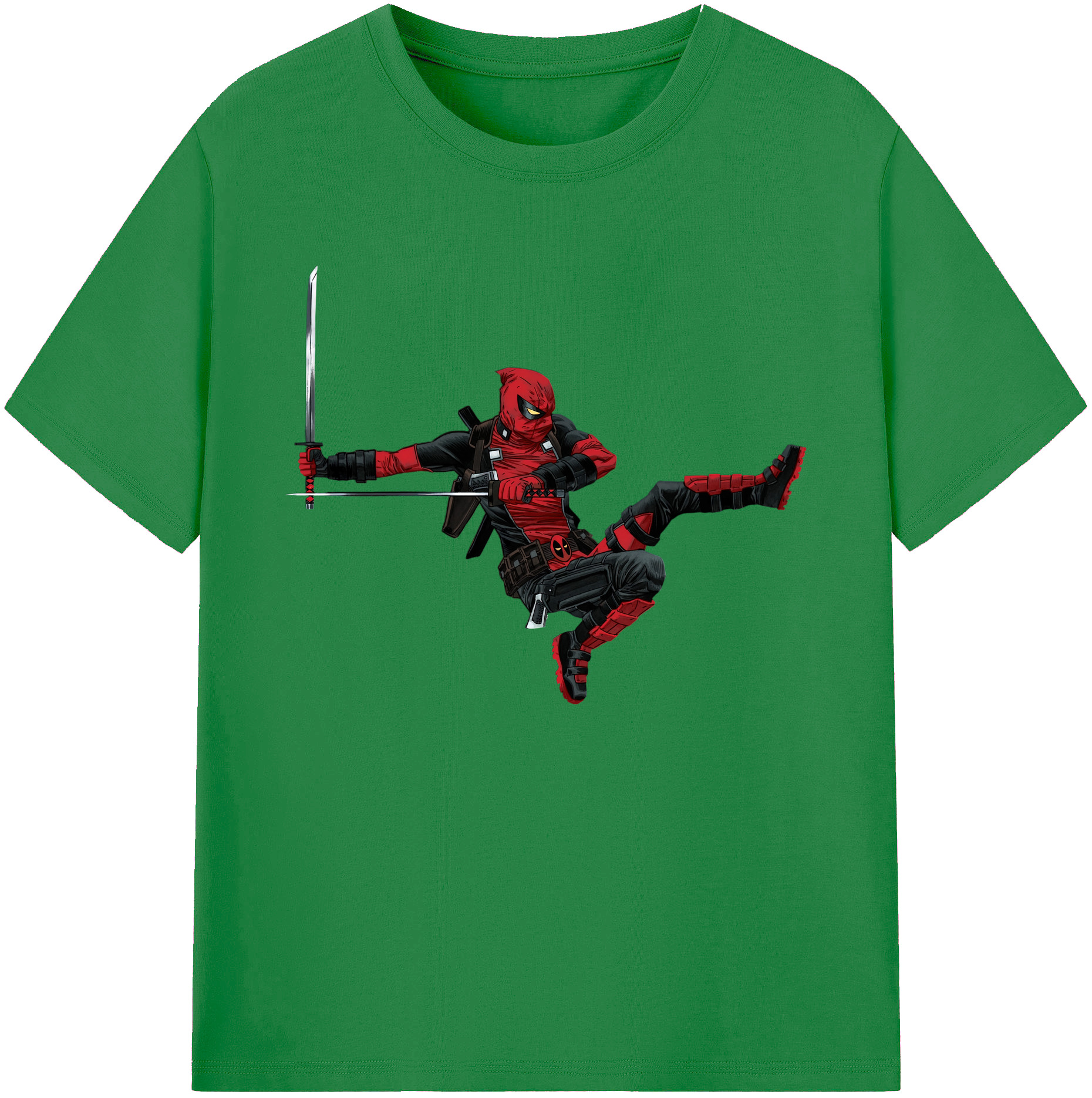 （画像用） Deadpool デッドプール 綿100％ メンズ半袖Tシャツ｜肌触りやわらか＆通気性
