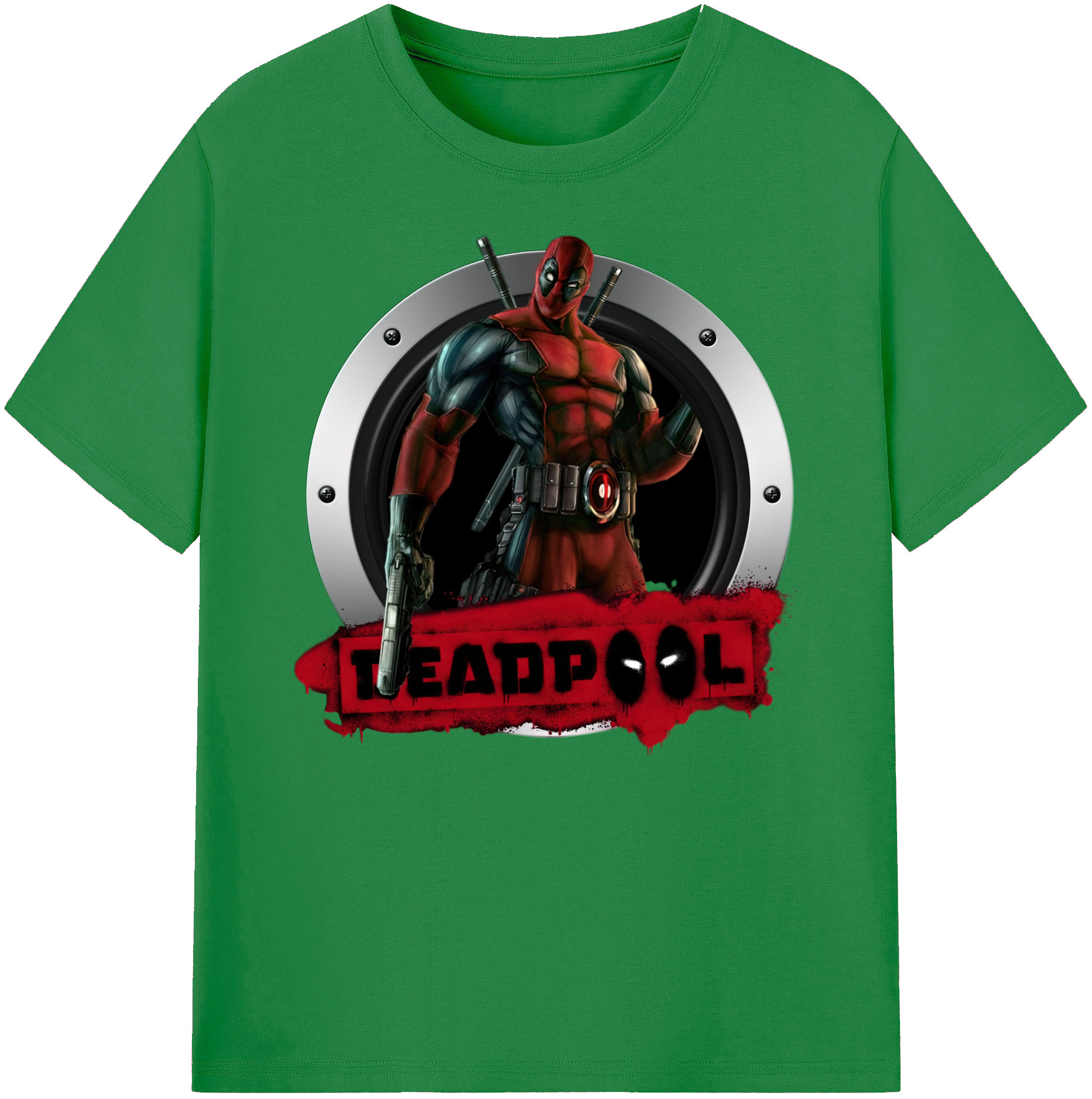 （画像用） Deadpool デッドプール 綿100％ メンズ半袖Tシャツ｜肌触りやわらか＆通気性