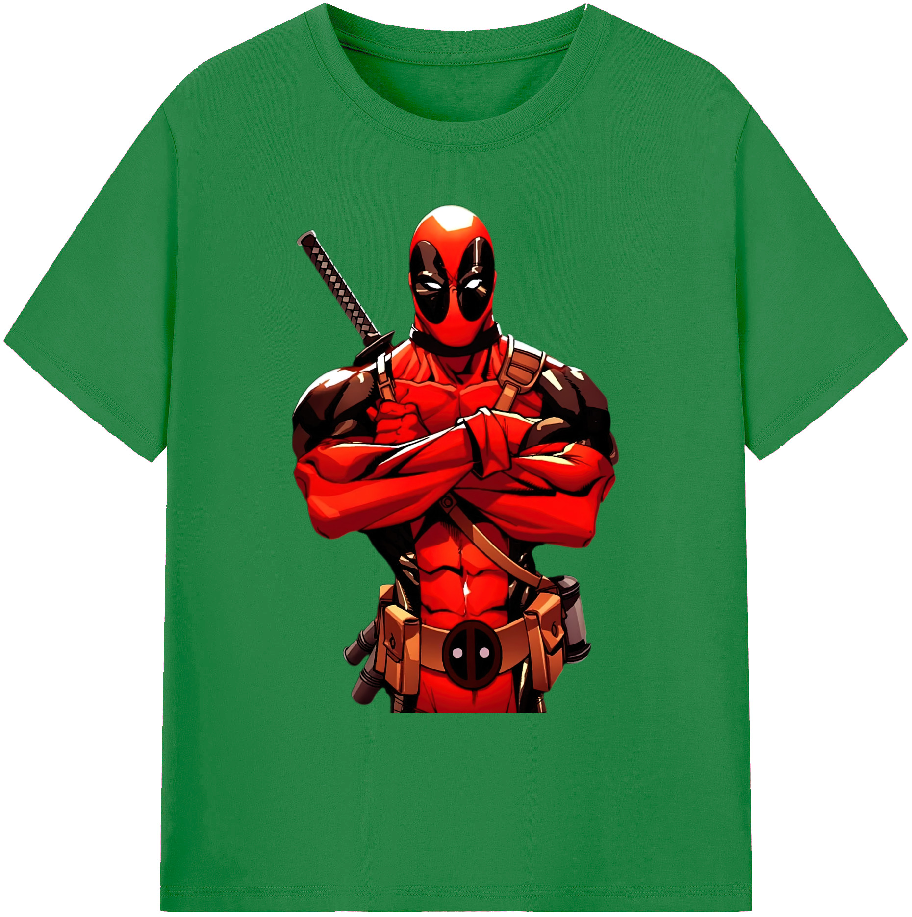 （画像用） Deadpool デッドプール 綿100％ メンズ半袖Tシャツ｜肌触りやわらか＆通気性