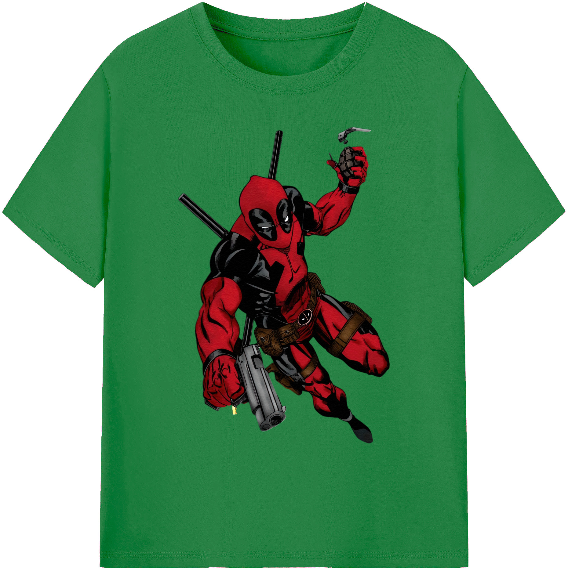 （画像用） Deadpool デッドプール 綿100％ メンズ半袖Tシャツ｜肌触りやわらか＆通気性