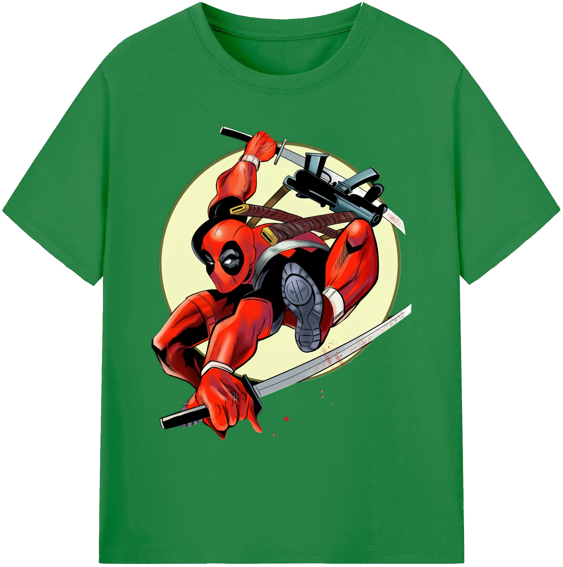 （画像用） Deadpool デッドプール 綿100％ メンズ半袖Tシャツ｜肌触りやわらか＆通気性