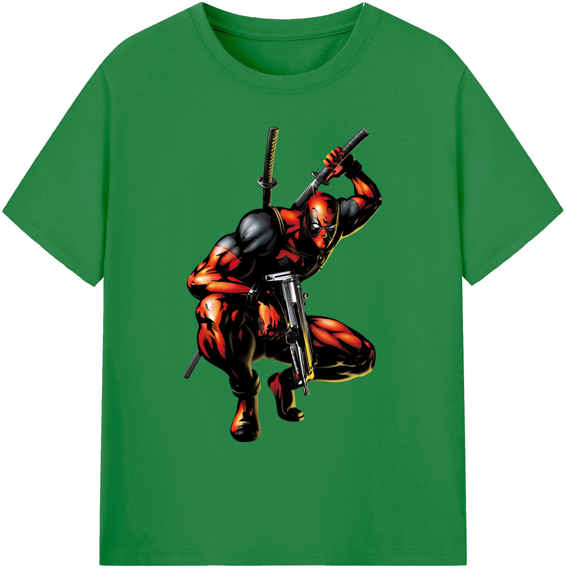 （画像用） Deadpool デッドプール 綿100％ メンズ半袖Tシャツ｜肌触りやわらか＆通気性