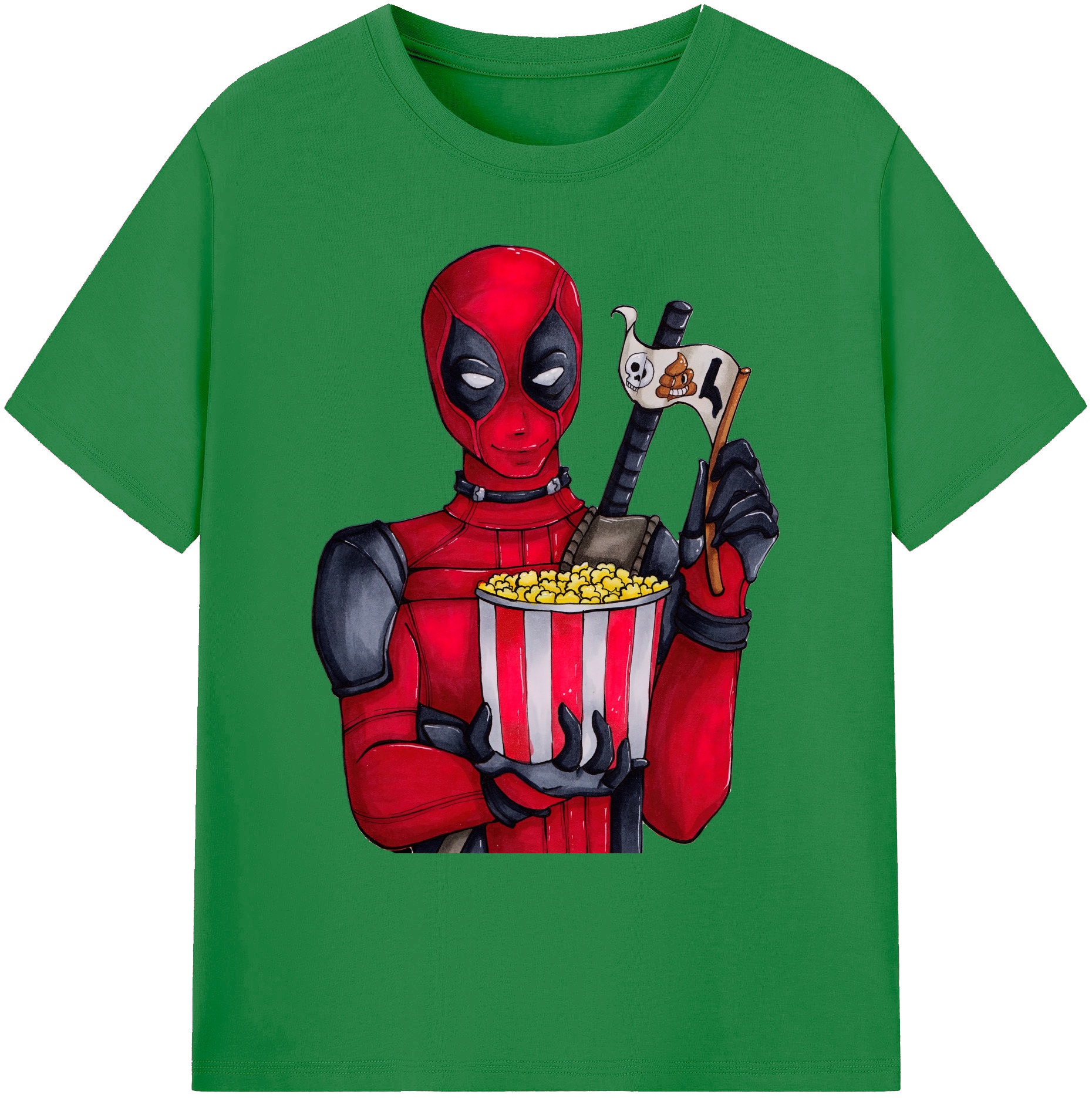 （画像用） Deadpool デッドプール 綿100％ メンズ半袖Tシャツ｜肌触りやわらか＆通気性