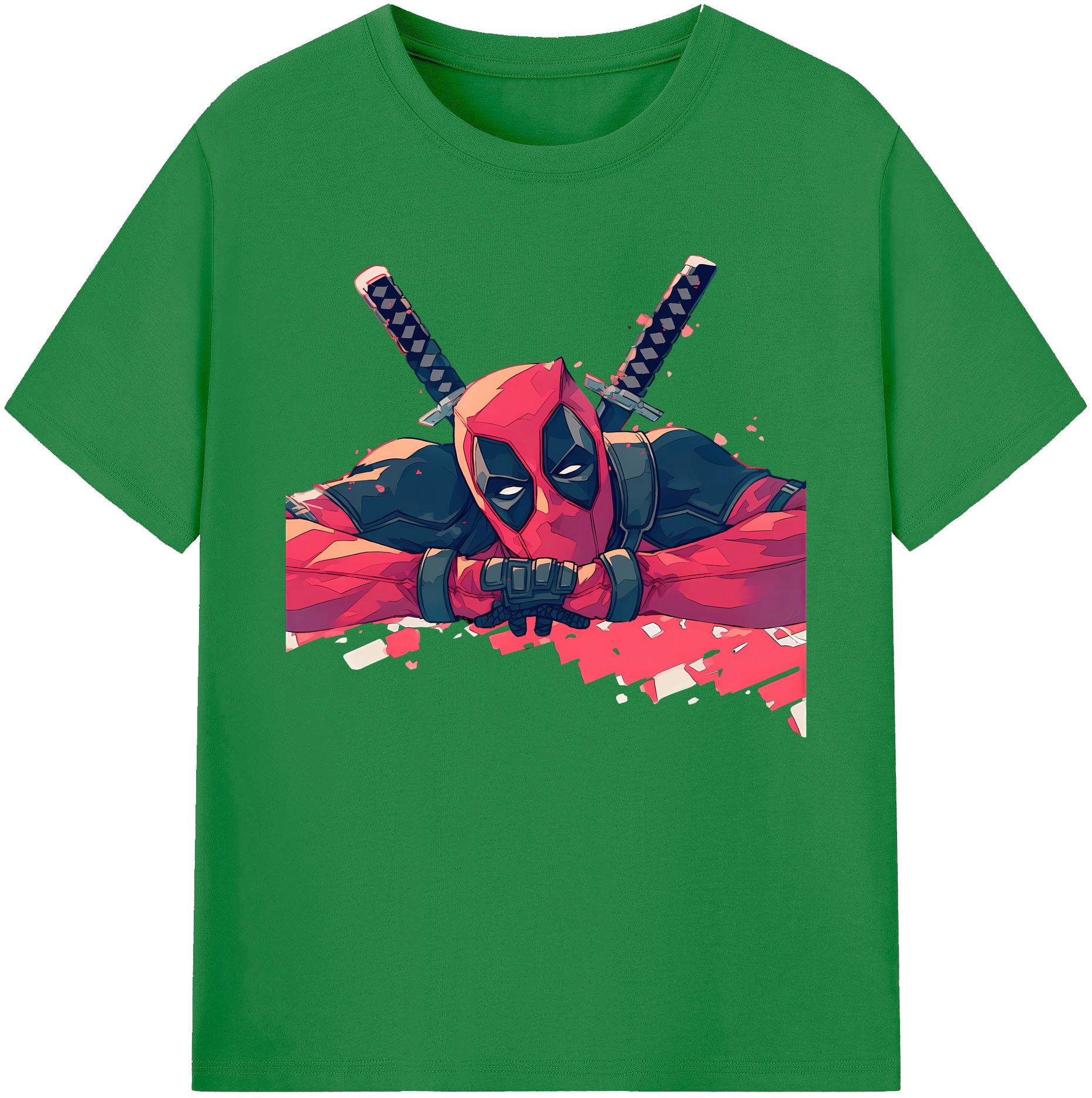 （画像用） Deadpool デッドプール 綿100％ メンズ半袖Tシャツ｜肌触りやわらか＆通気性