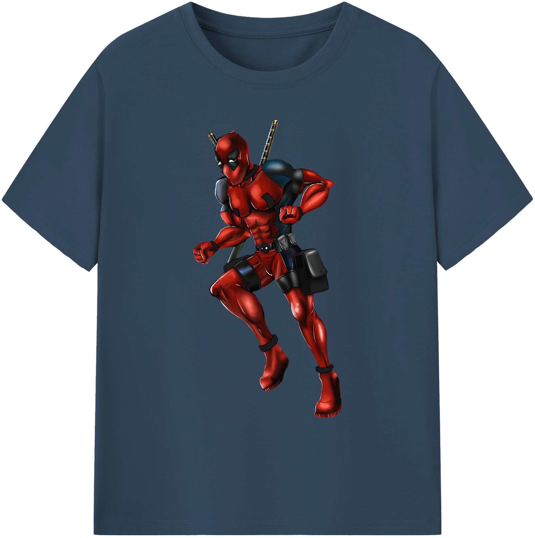 （画像用） Deadpool デッドプール 綿100％ メンズ半袖Tシャツ｜肌触りやわらか＆通気性