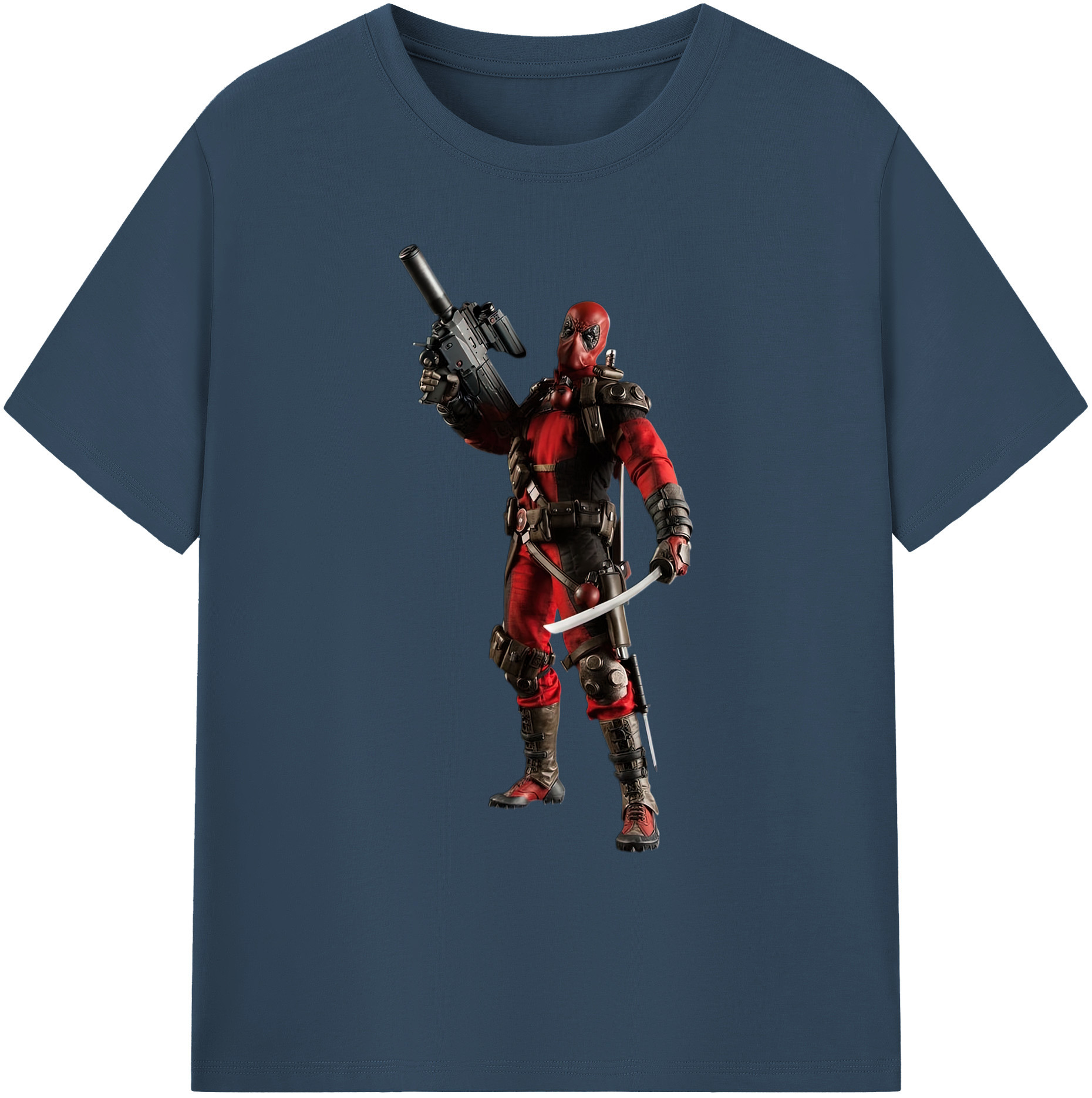 （画像用） Deadpool デッドプール 綿100％ メンズ半袖Tシャツ｜肌触りやわらか＆通気性