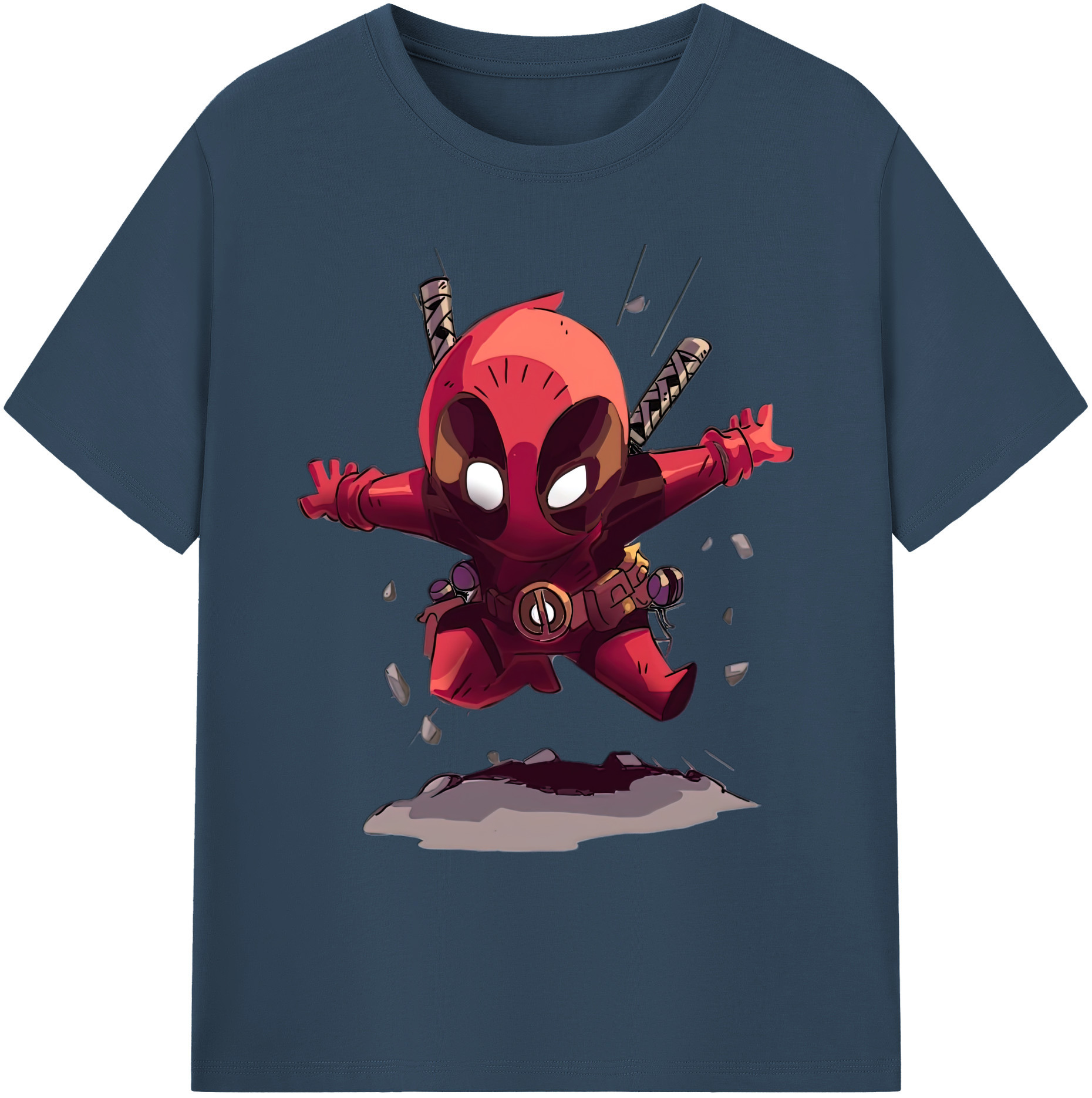 （画像用） Deadpool デッドプール 綿100％ メンズ半袖Tシャツ｜肌触りやわらか＆通気性