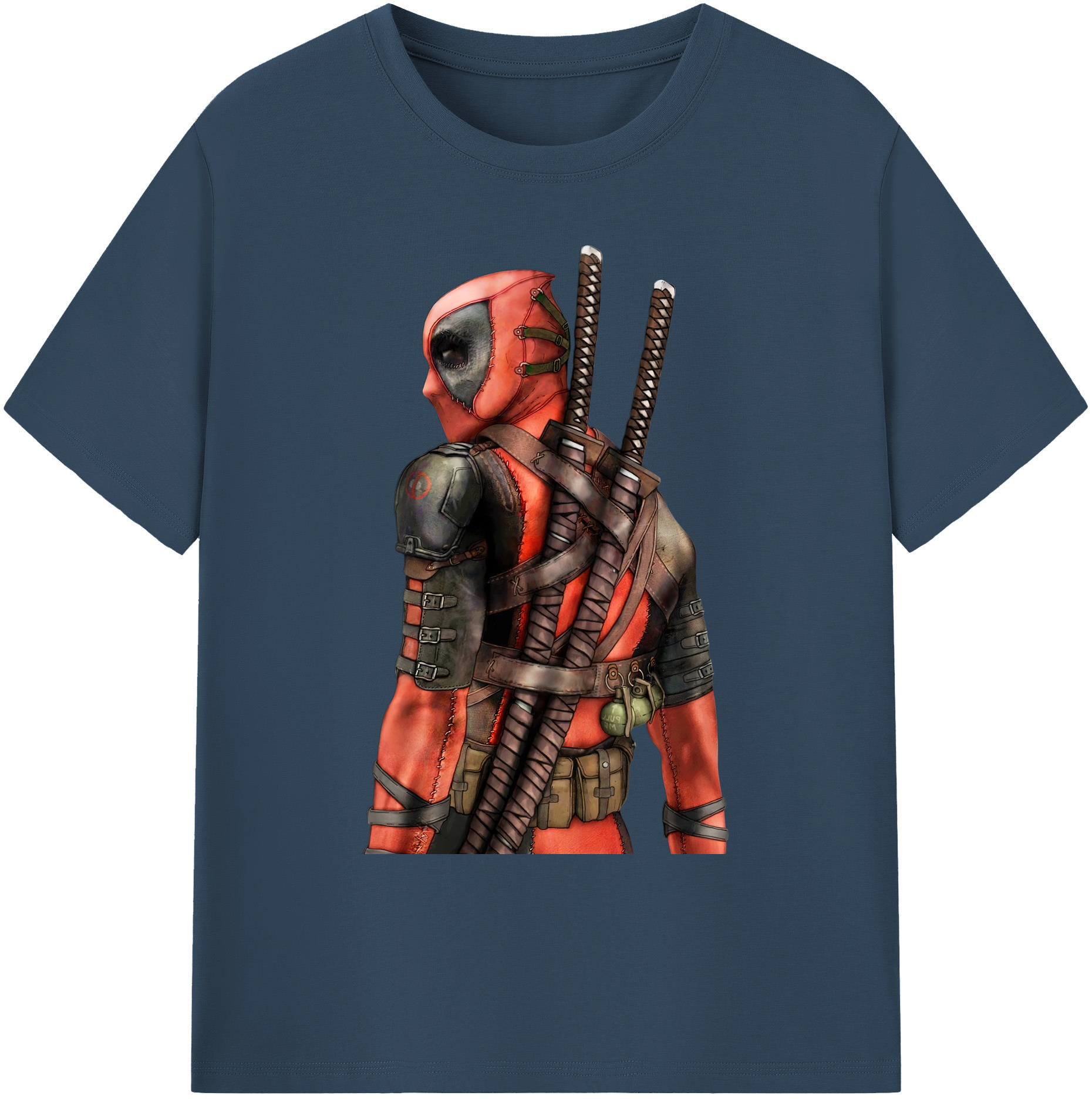 （画像用） Deadpool デッドプール 綿100％ メンズ半袖Tシャツ｜肌触りやわらか＆通気性