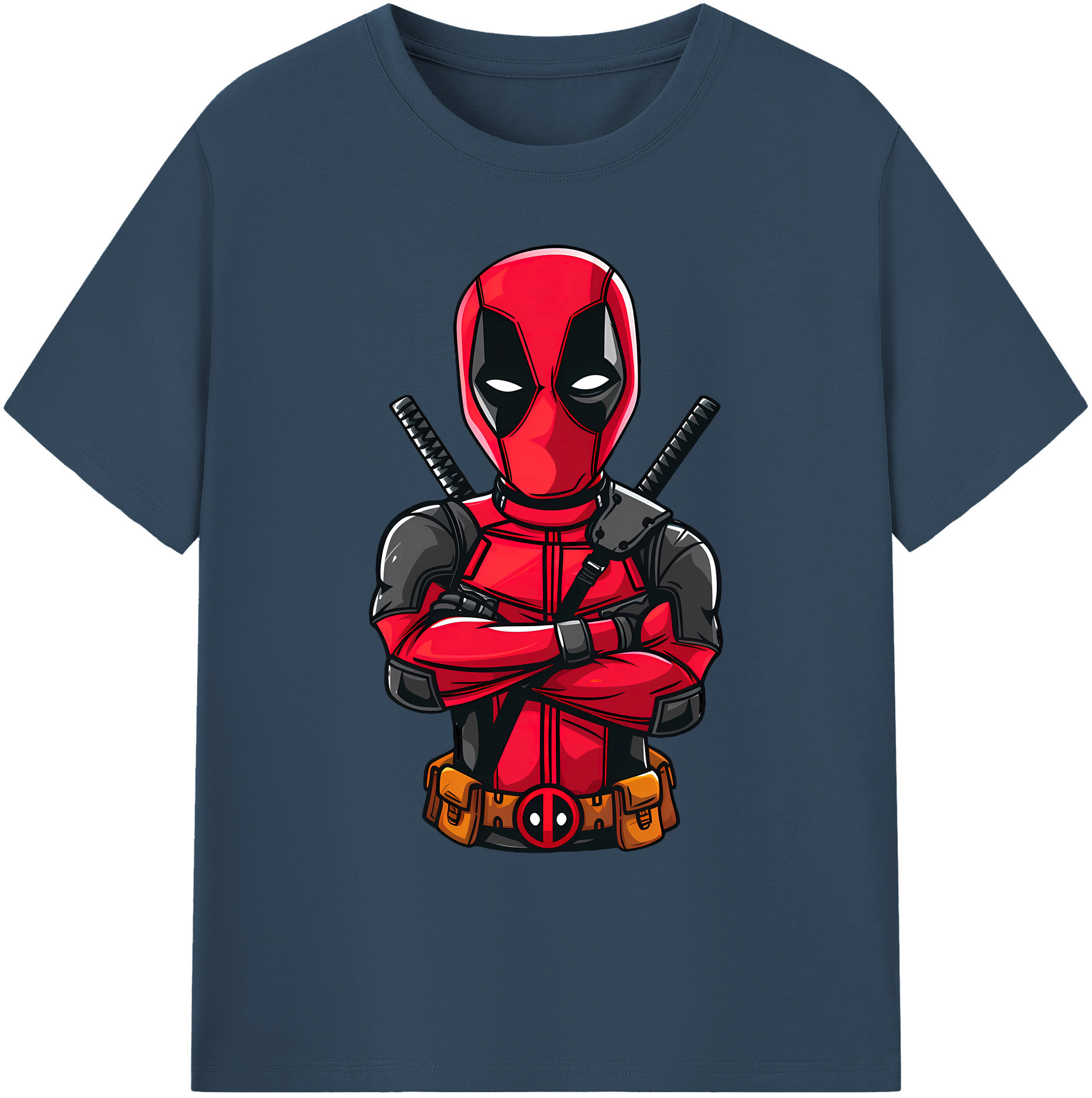 （画像用） Deadpool デッドプール 綿100％ メンズ半袖Tシャツ｜肌触りやわらか＆通気性