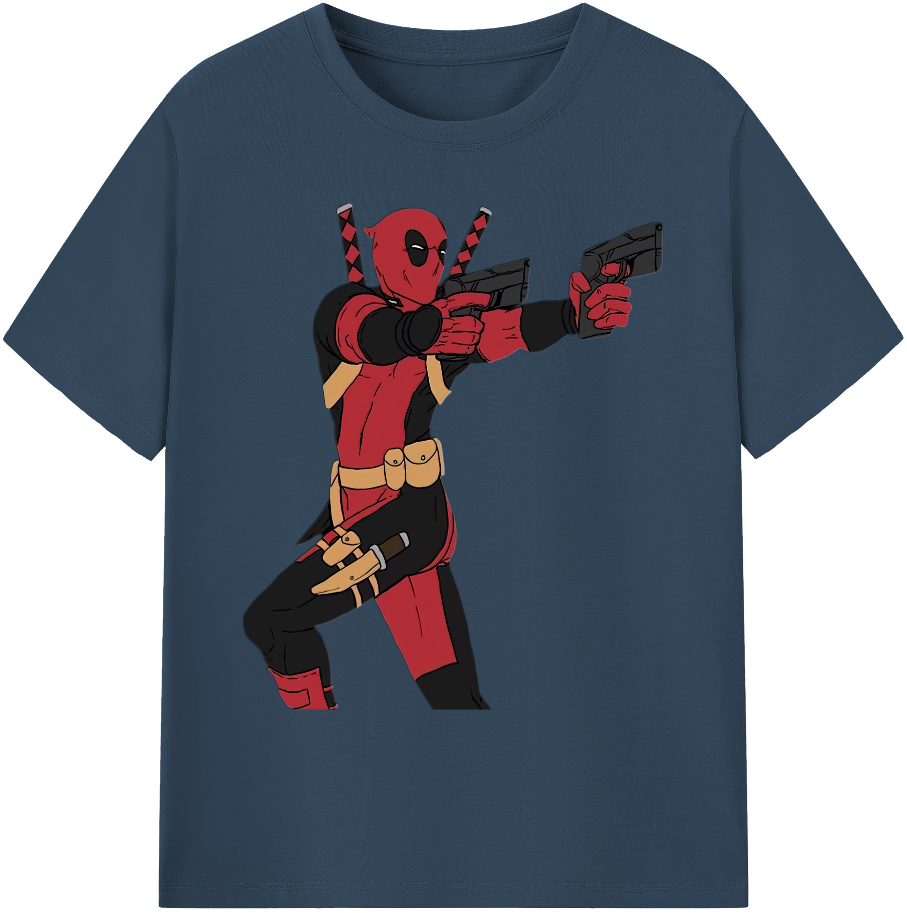 （画像用） Deadpool デッドプール 綿100％ メンズ半袖Tシャツ｜肌触りやわらか＆通気性