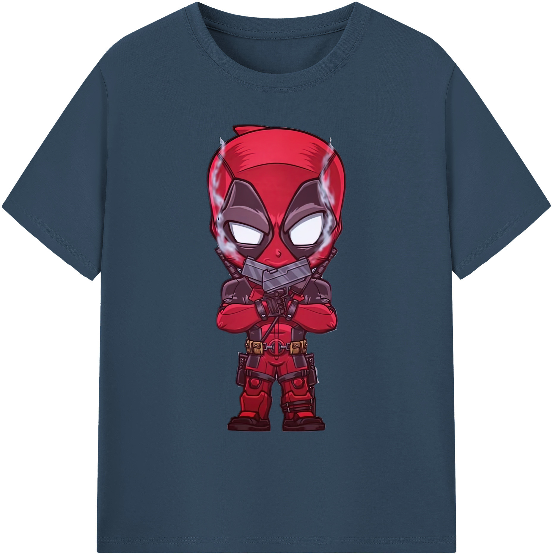 （画像用） Deadpool デッドプール 綿100％ メンズ半袖Tシャツ｜肌触りやわらか＆通気性