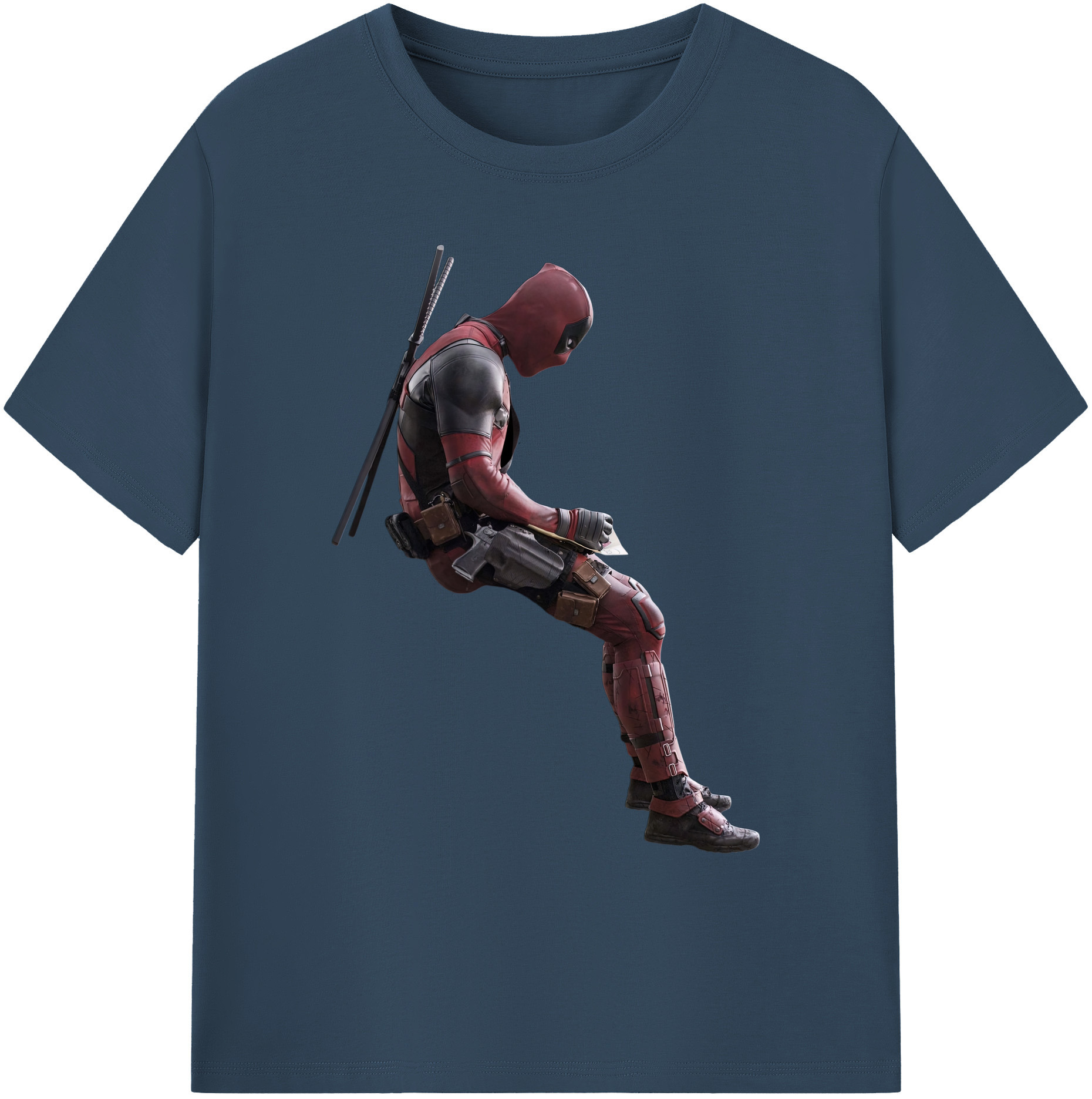 （画像用） Deadpool デッドプール 綿100％ メンズ半袖Tシャツ｜肌触りやわらか＆通気性