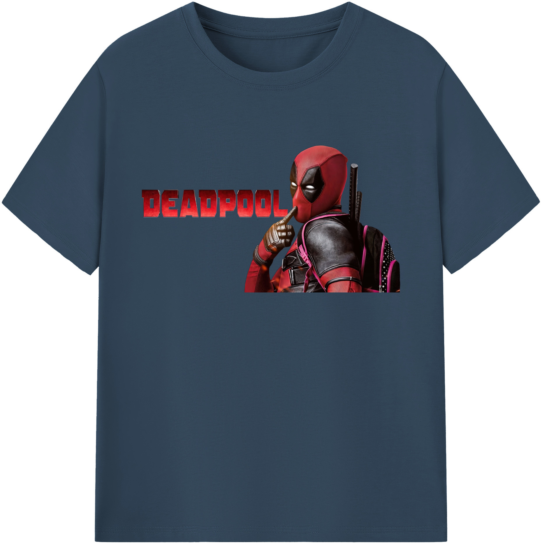 （画像用） Deadpool デッドプール 綿100％ メンズ半袖Tシャツ｜肌触りやわらか＆通気性