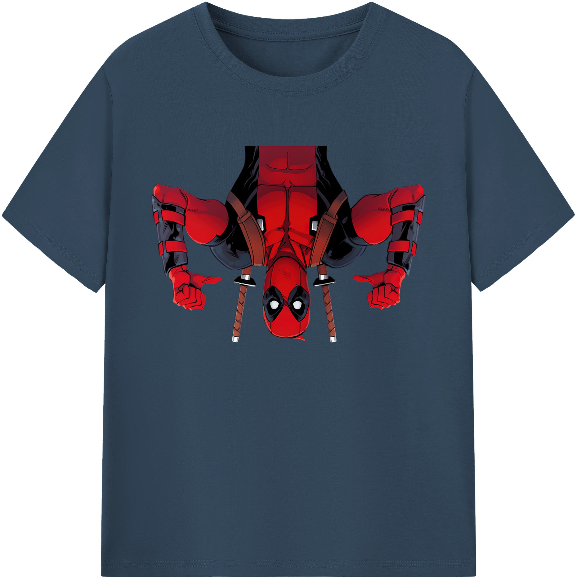 （画像用） Deadpool デッドプール 綿100％ メンズ半袖Tシャツ｜肌触りやわらか＆通気性