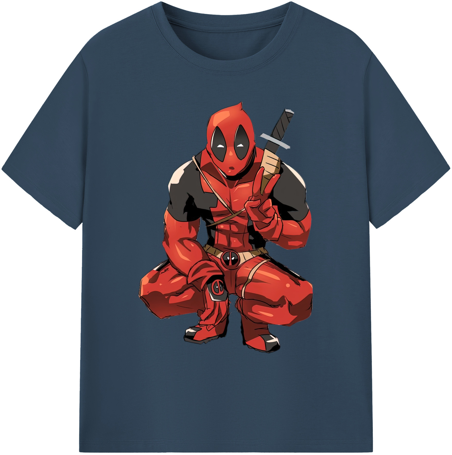 （画像用） Deadpool デッドプール 綿100％ メンズ半袖Tシャツ｜肌触りやわらか＆通気性