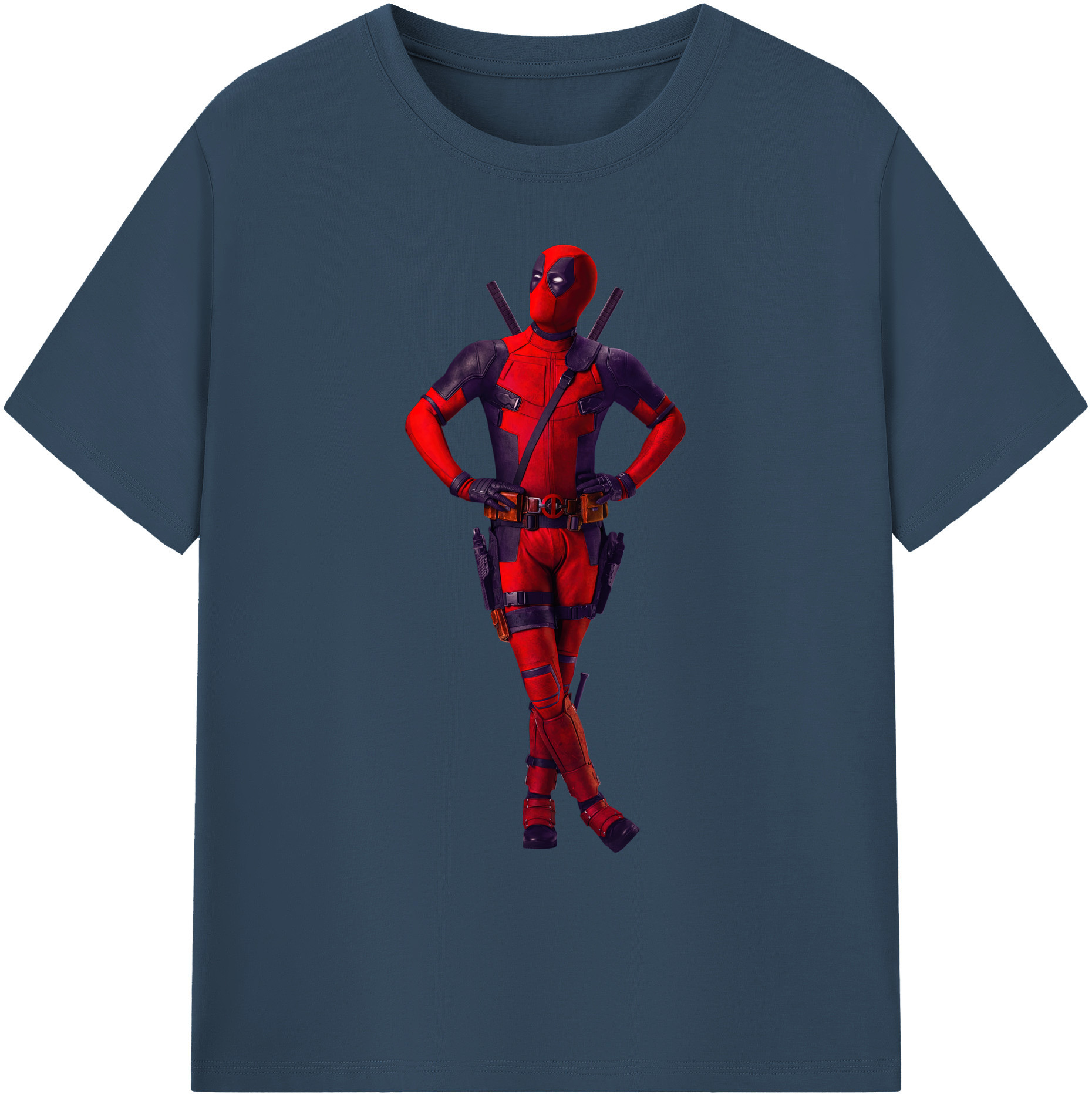 （画像用） Deadpool デッドプール 綿100％ メンズ半袖Tシャツ｜肌触りやわらか＆通気性