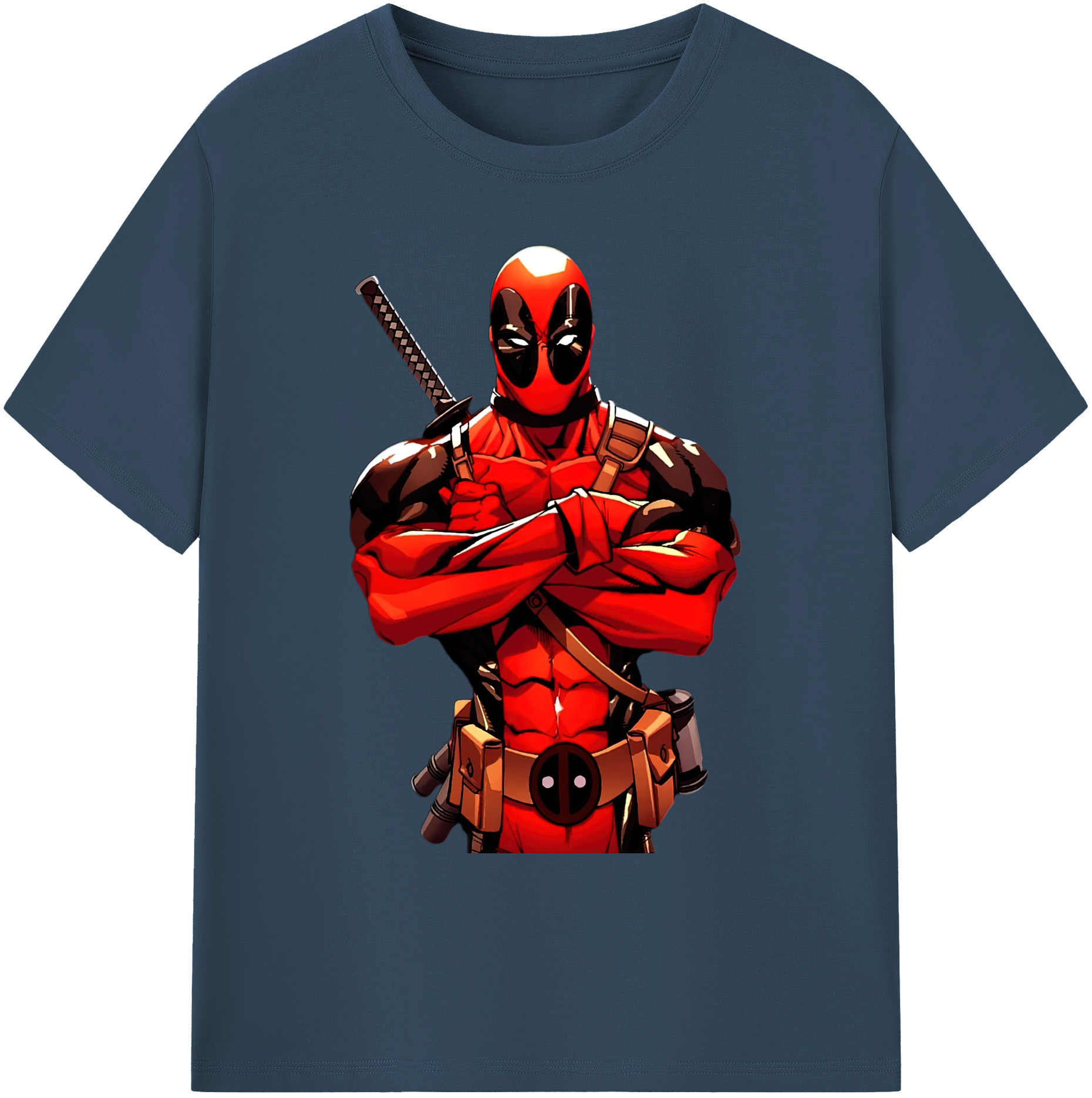 （画像用） Deadpool デッドプール 綿100％ メンズ半袖Tシャツ｜肌触りやわらか＆通気性
